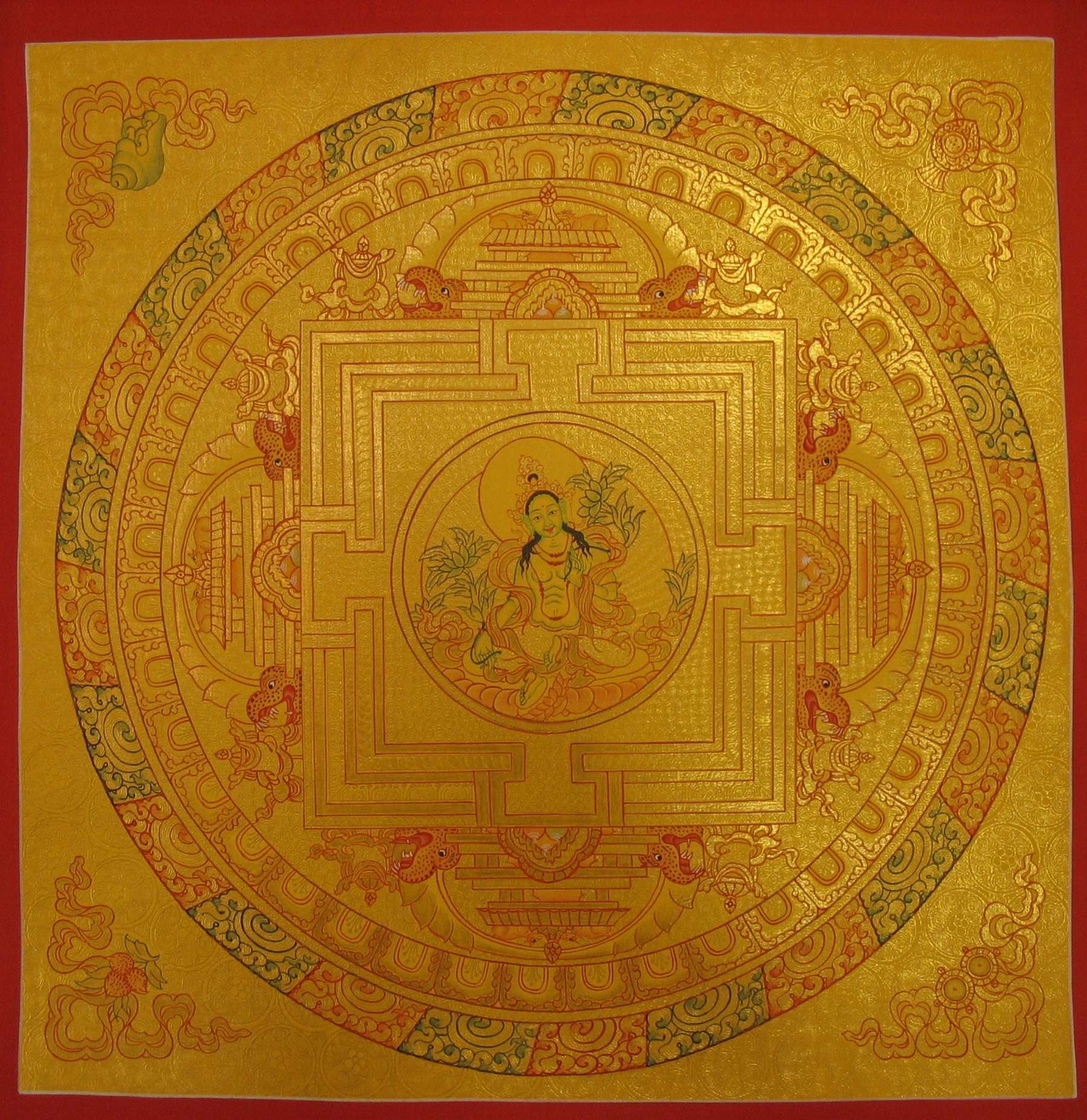 Tibetan Thangka <span Style=