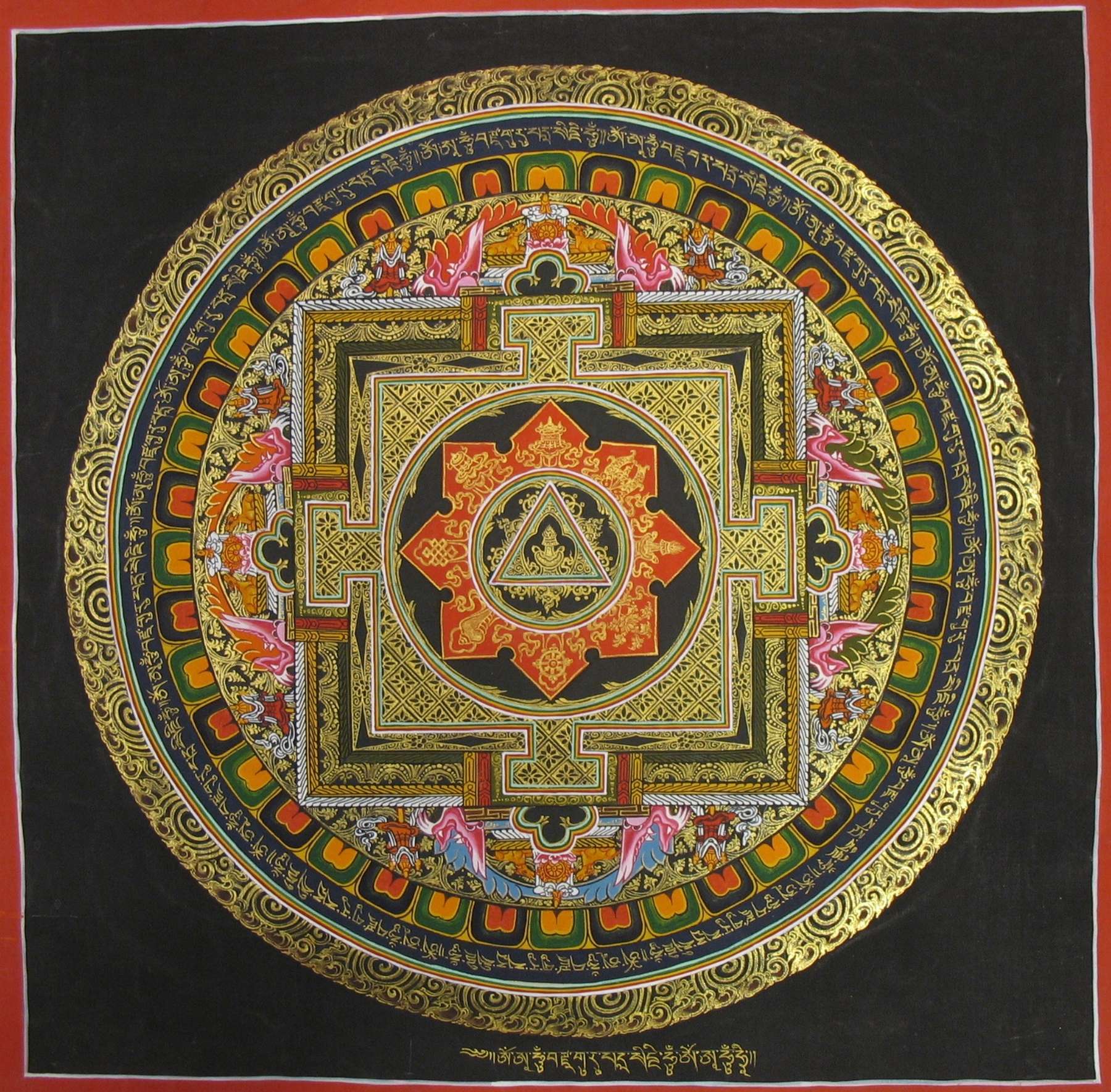 Tibetan Thangka <span Style=