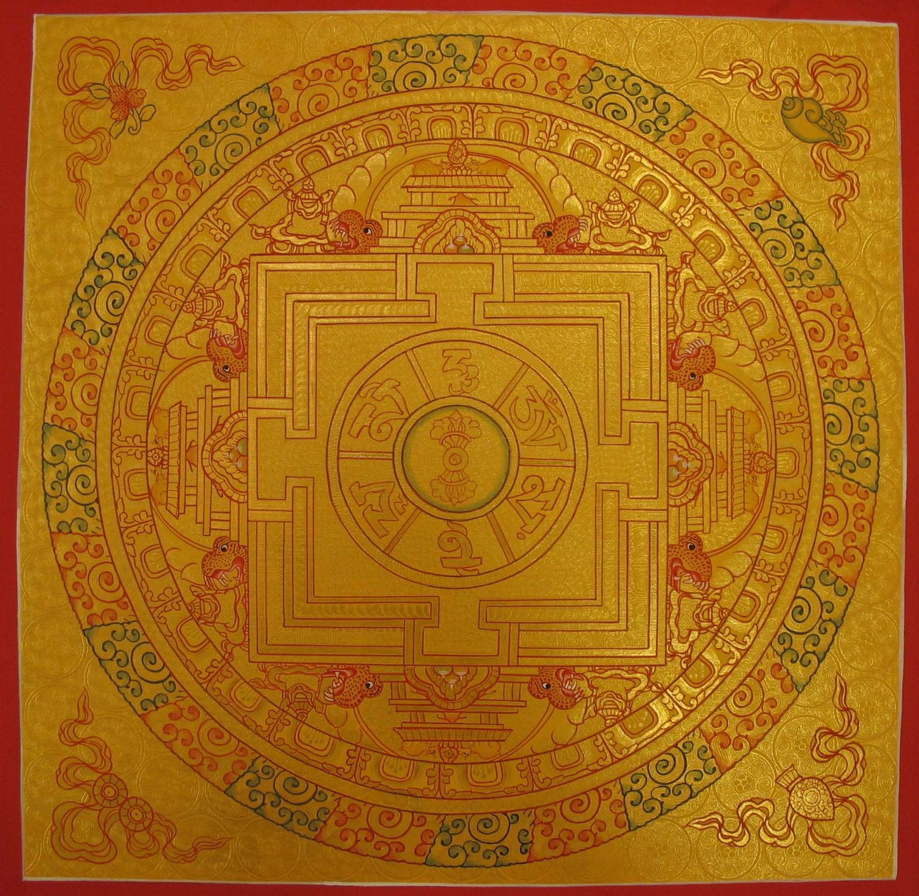 Tibetan Thangka <span Style=