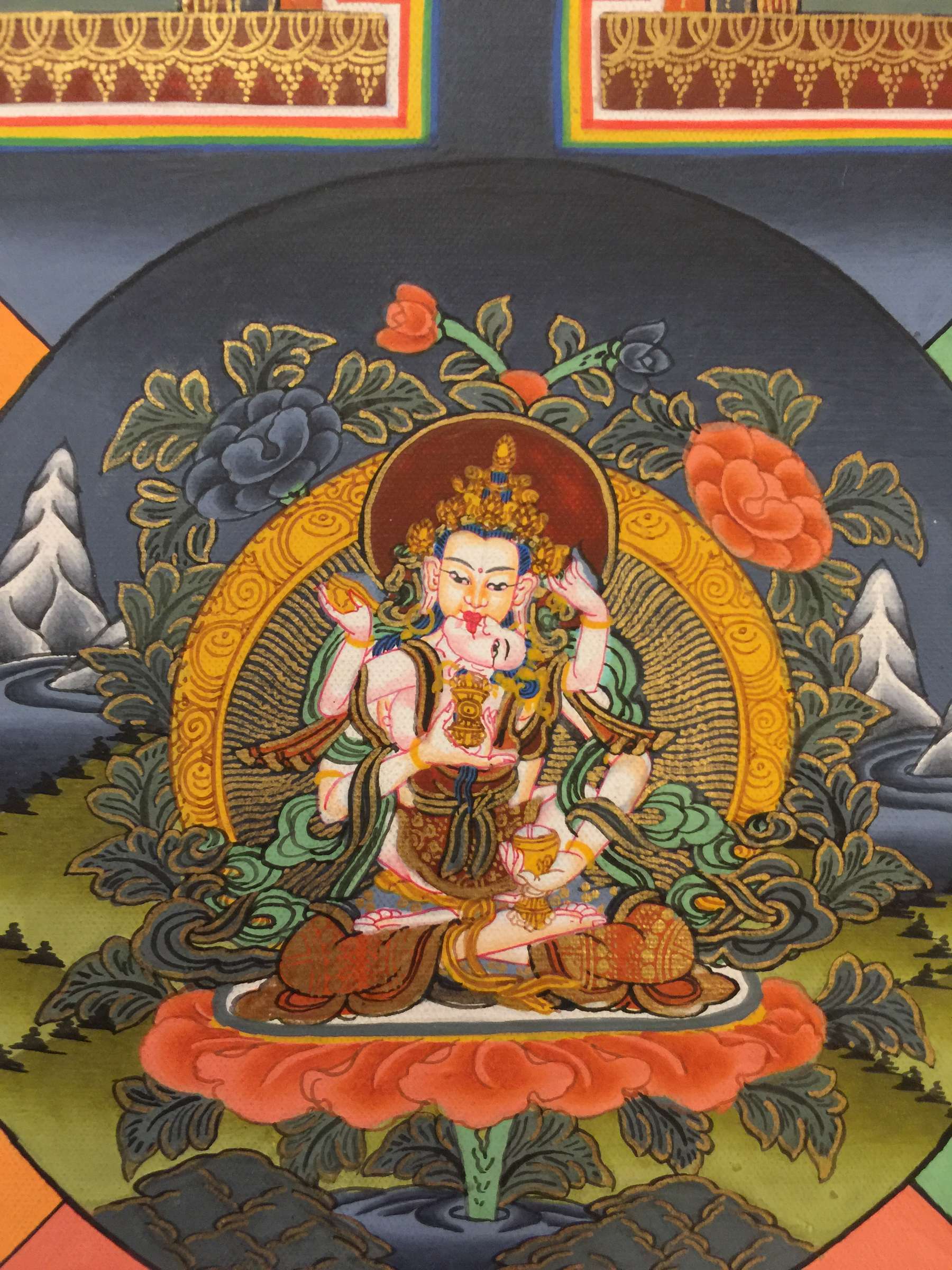 Tibetan Thangka <span Style=