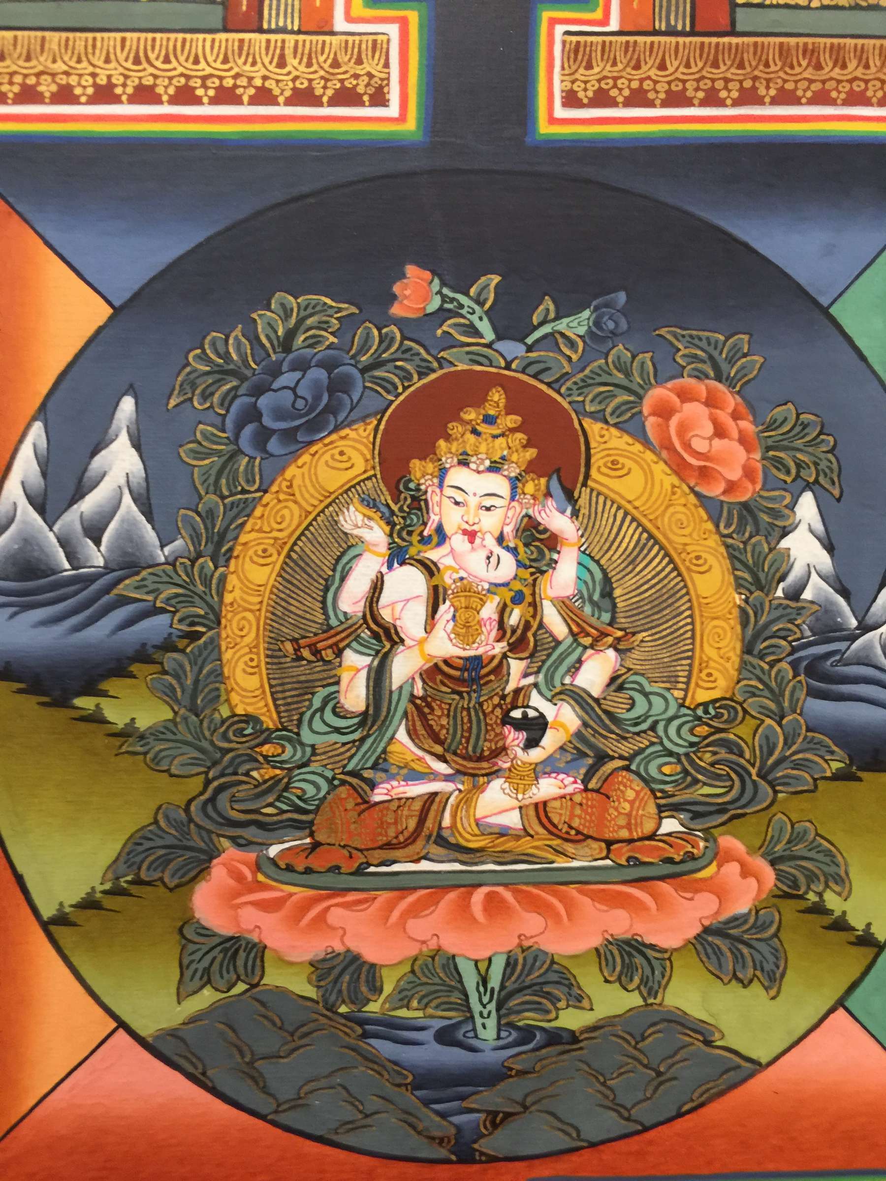 Tibetan Thangka <span Style=