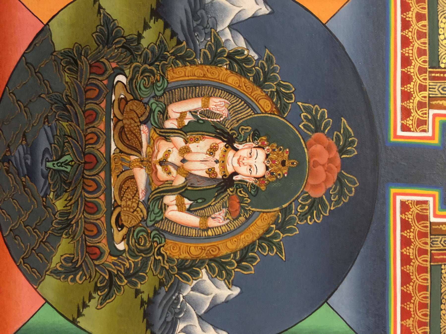 Tibetan Thangka <span Style=