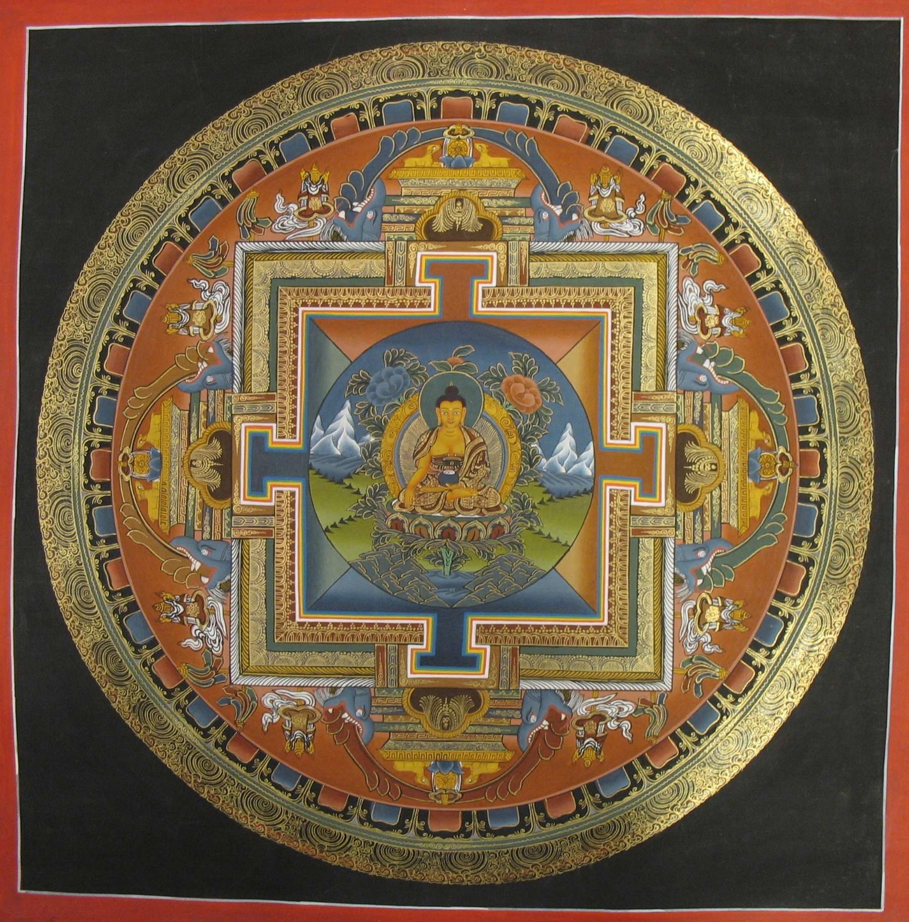 Tibetan Thangka <span Style=