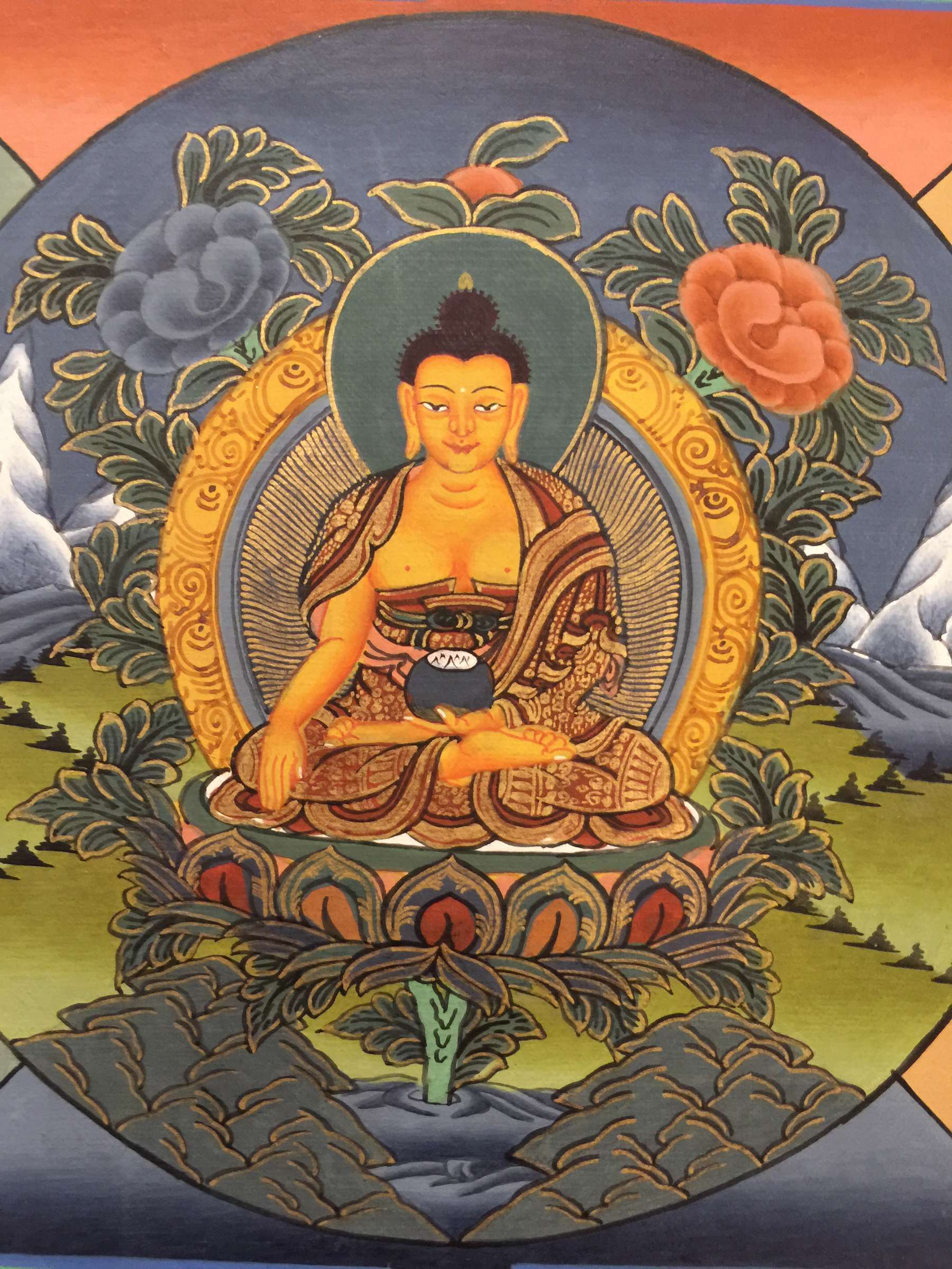 Tibetan Thangka <span Style=