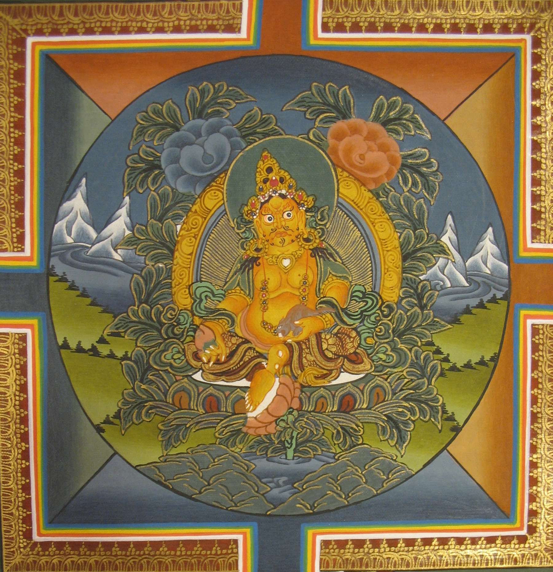 Tibetan Thangka <span Style=