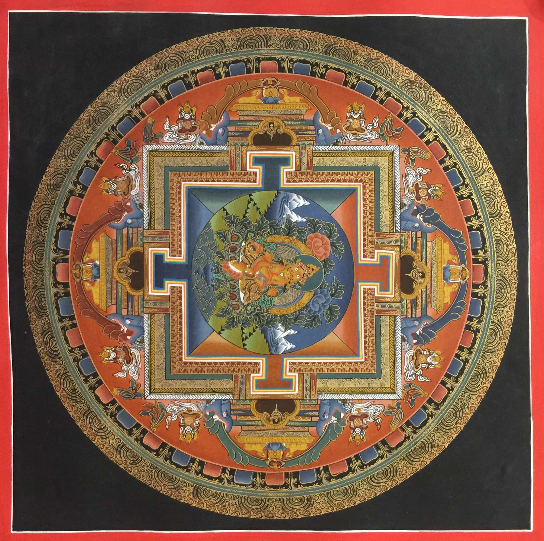 Tibetan Thangka <span Style=