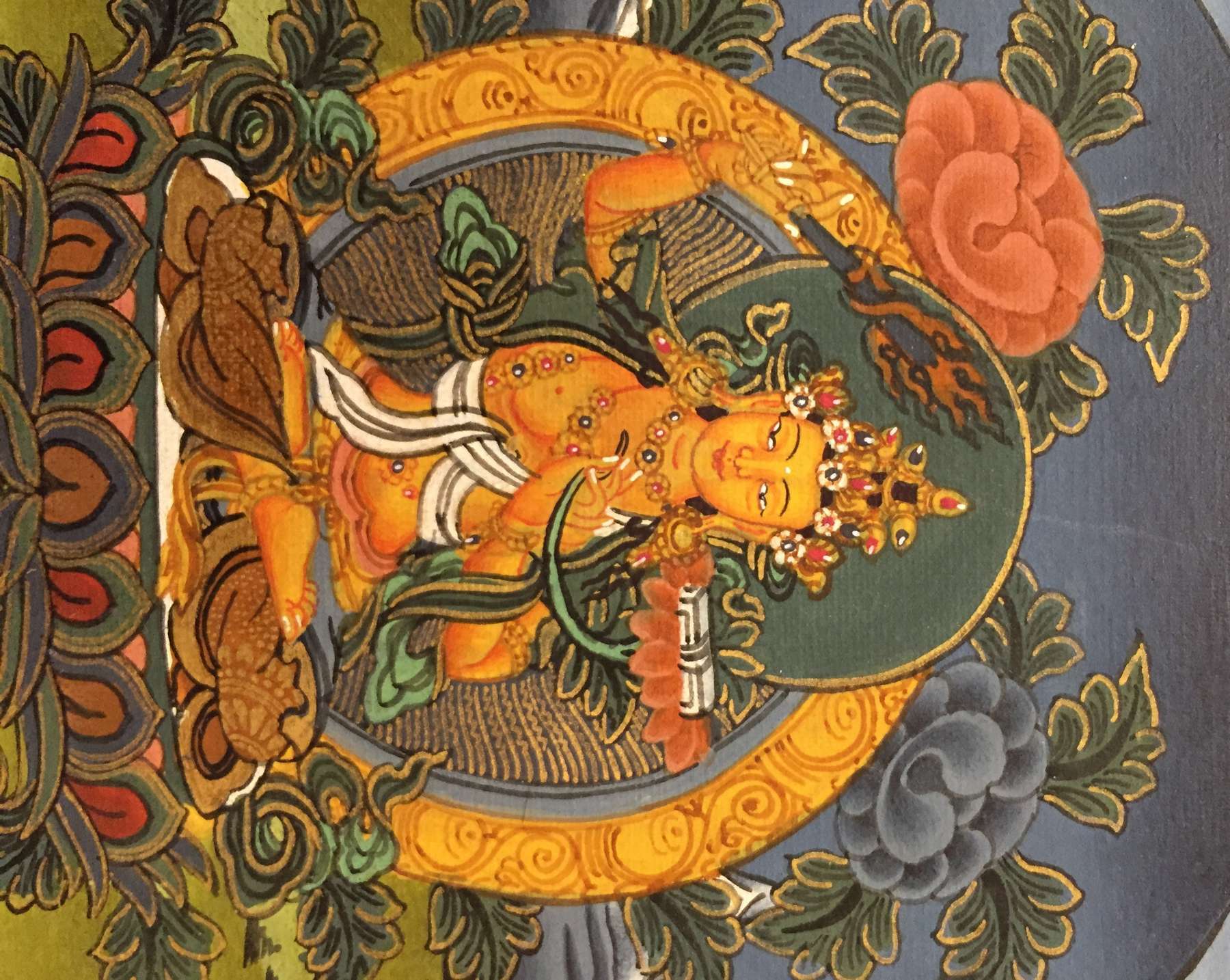 Tibetan Thangka <span Style=