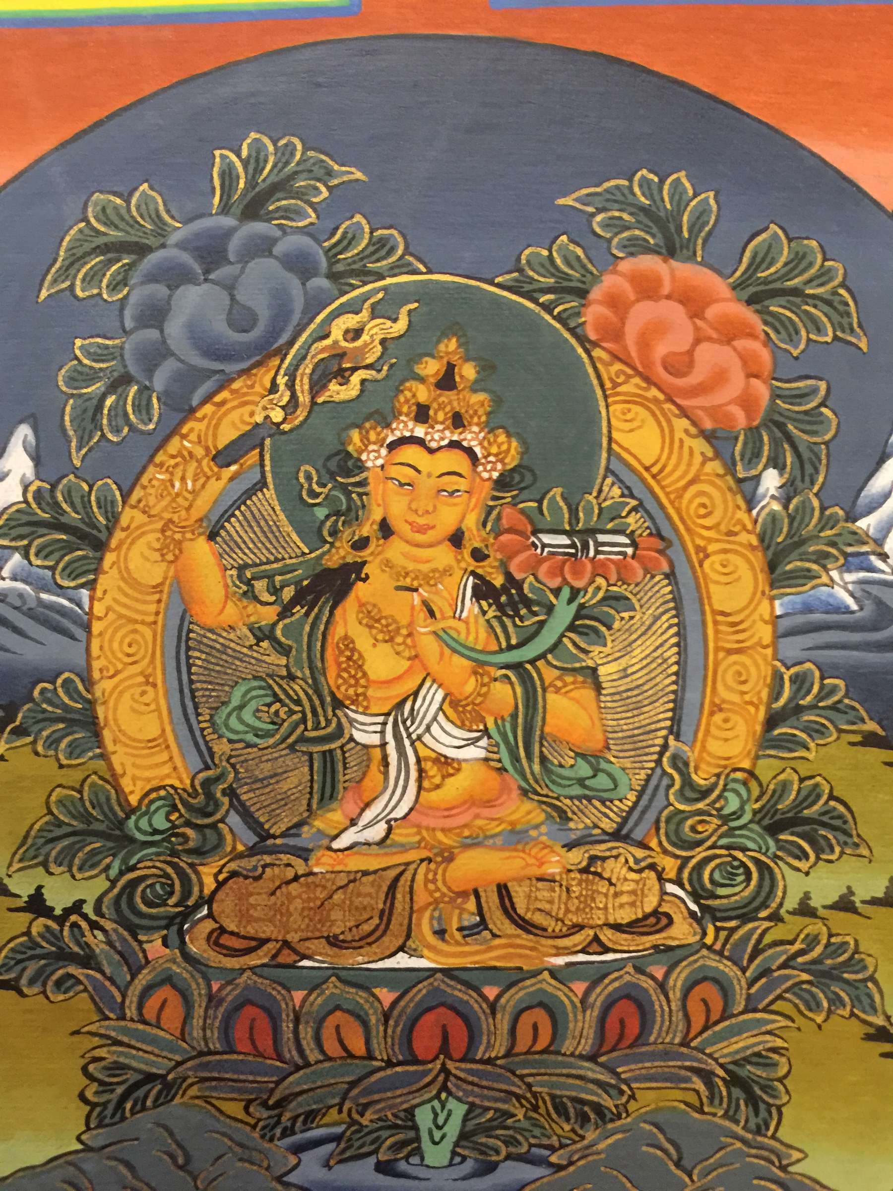 Tibetan Thangka <span Style=