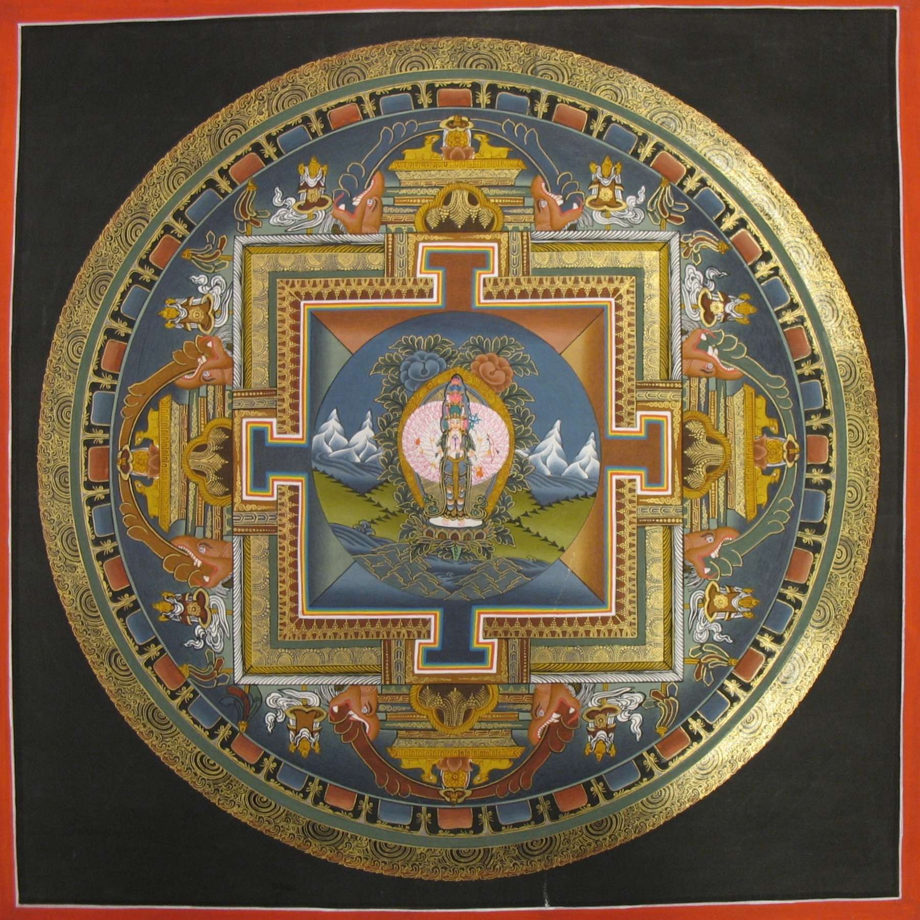 Tibetan Thangka <span Style=