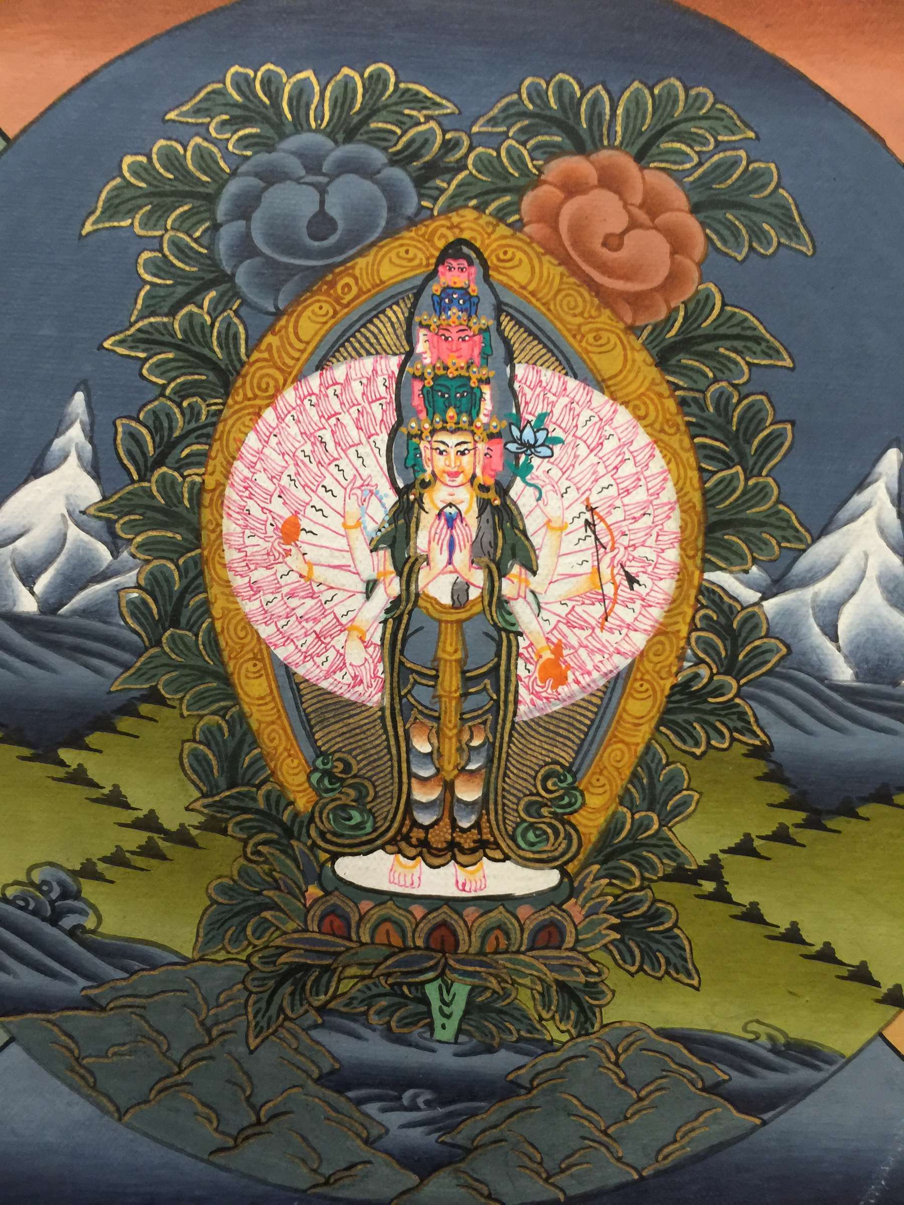 Tibetan Thangka <span Style=