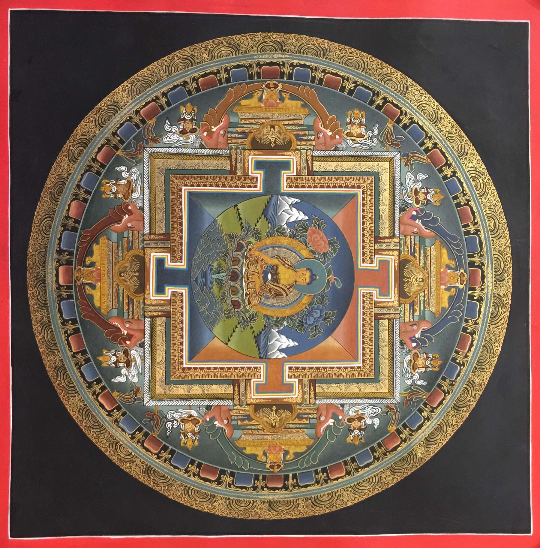 Tibetan Thangka <span Style=