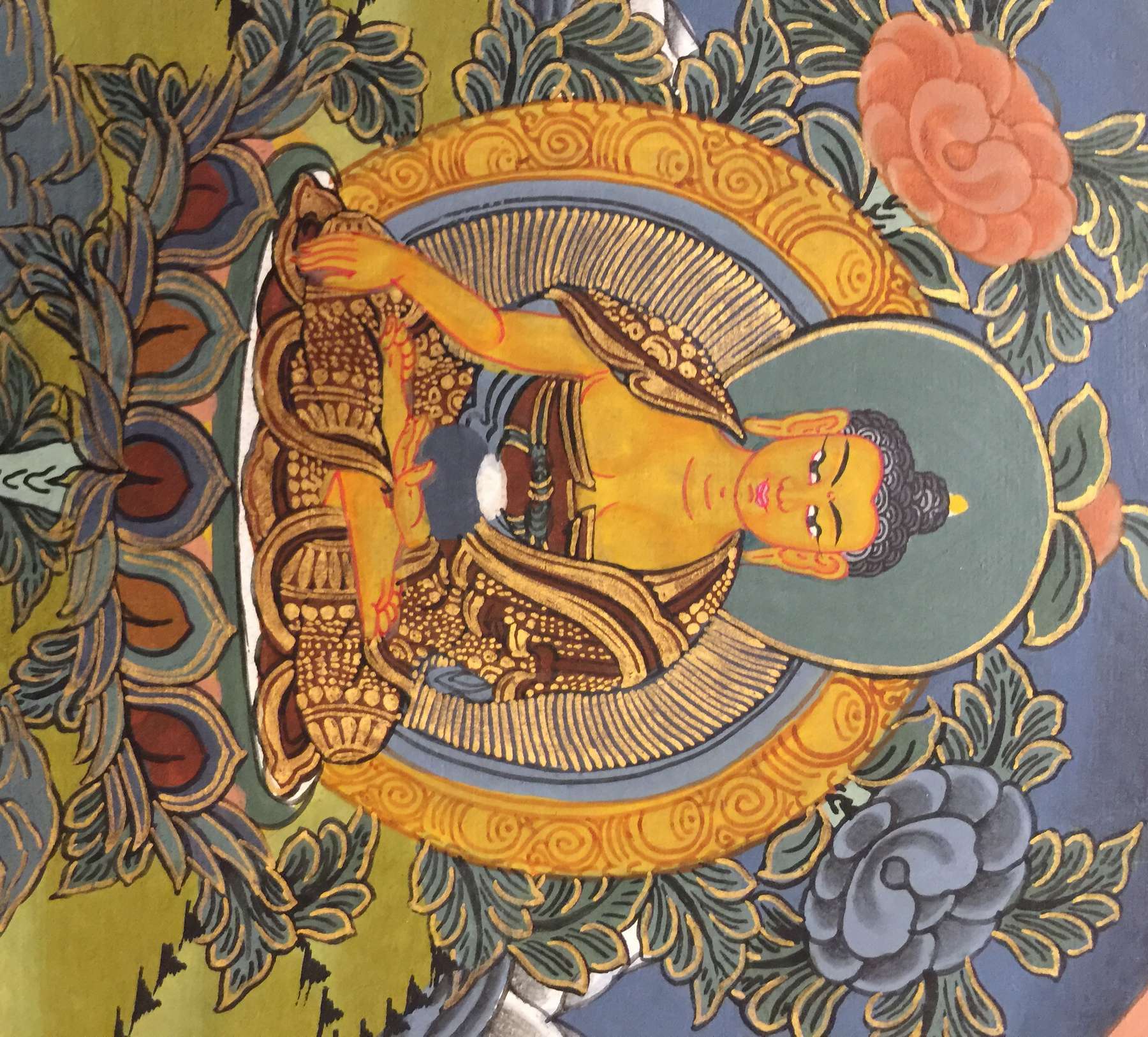 Tibetan Thangka <span Style=