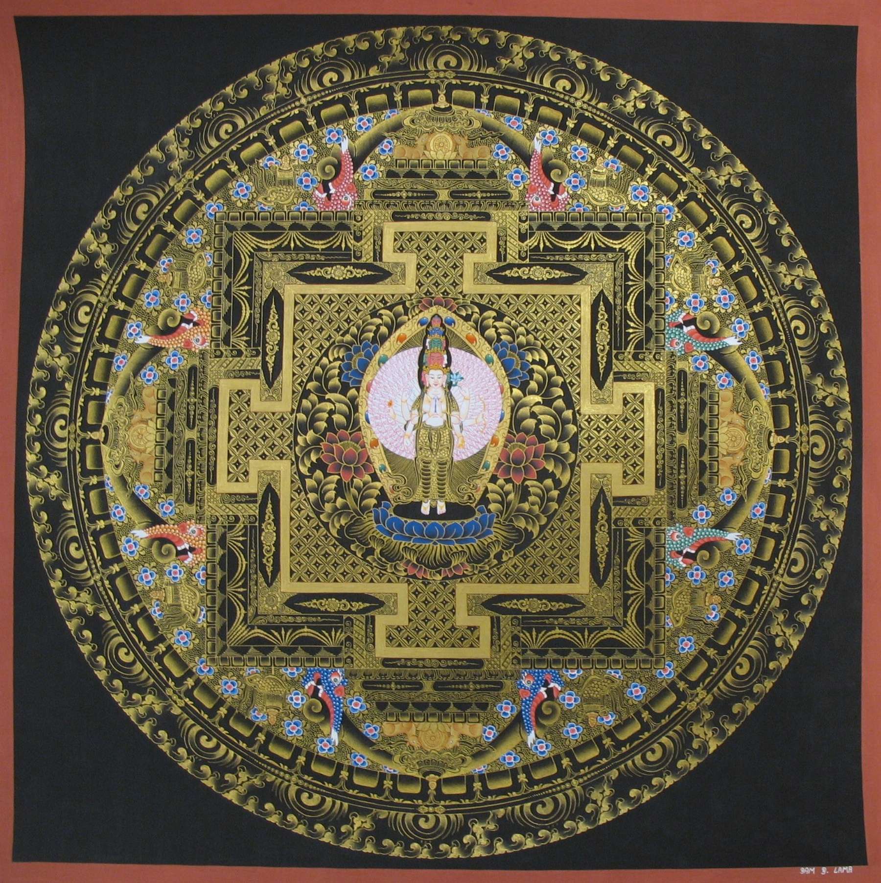 Tibetan Thangka <span Style=