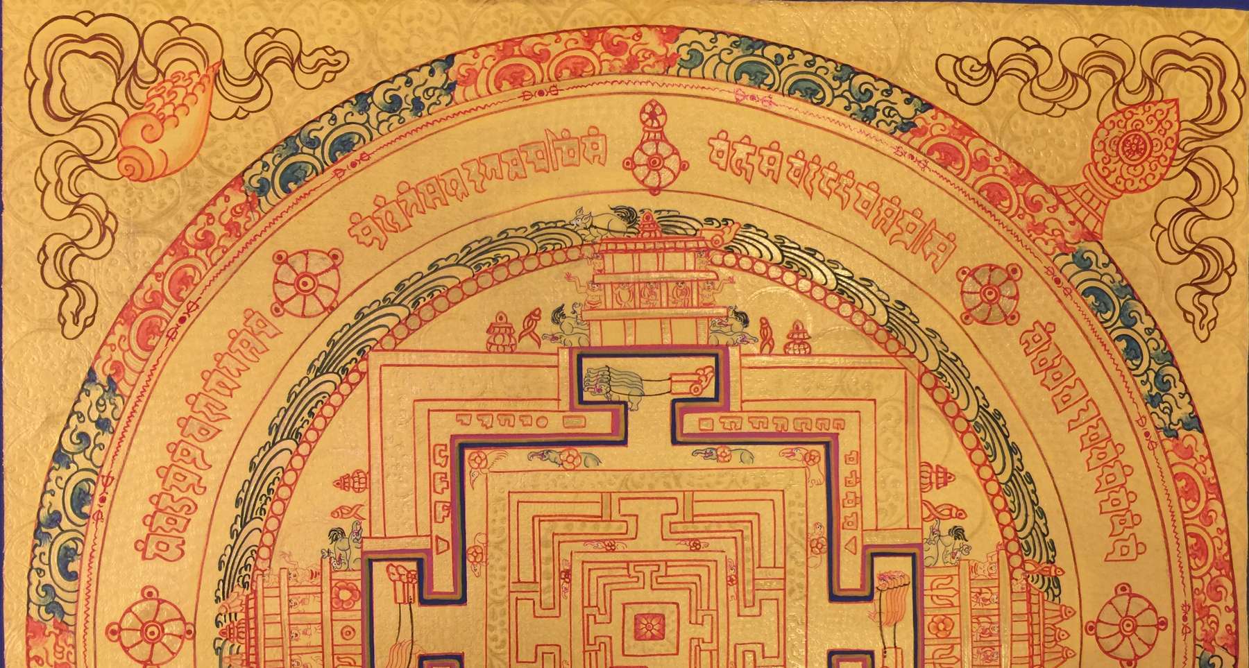 Tibetan Thangka <span Style=