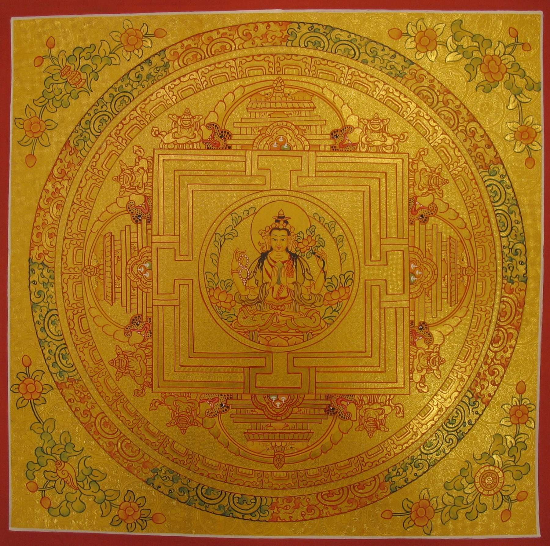 Tibetan Thangka <span Style=