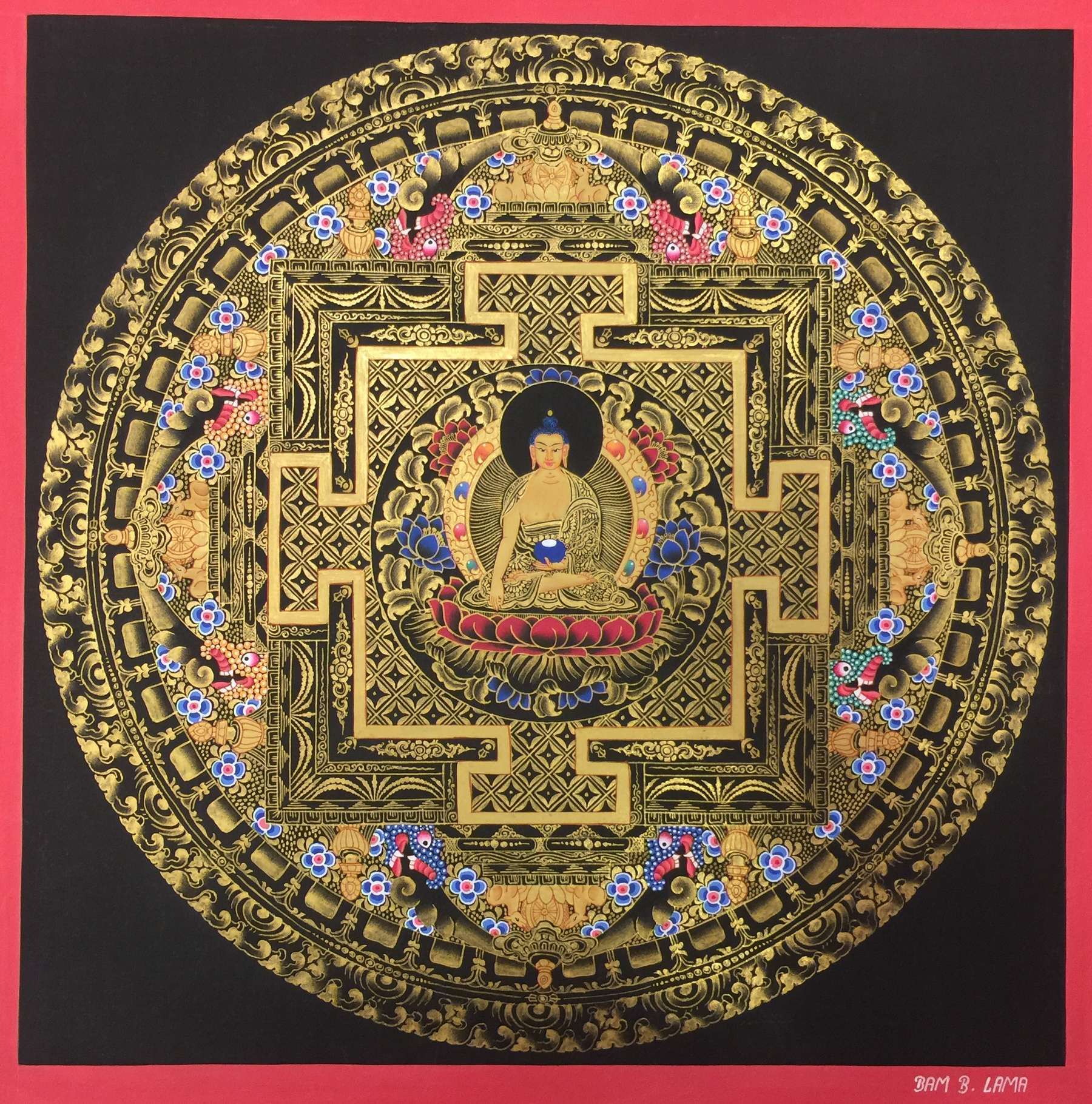 Tibetan Thangka <span Style=