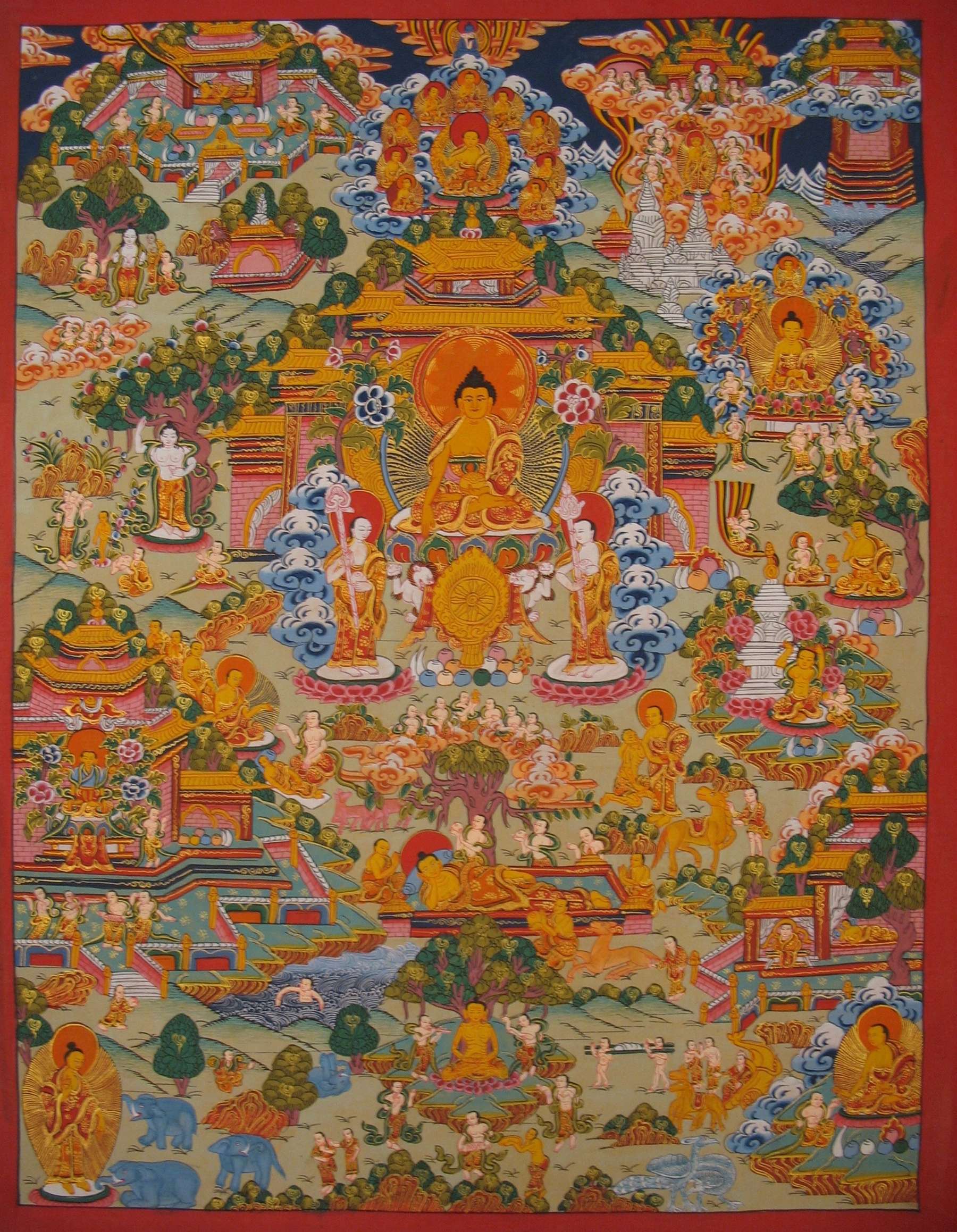 Tibetan Thangka <span Style=