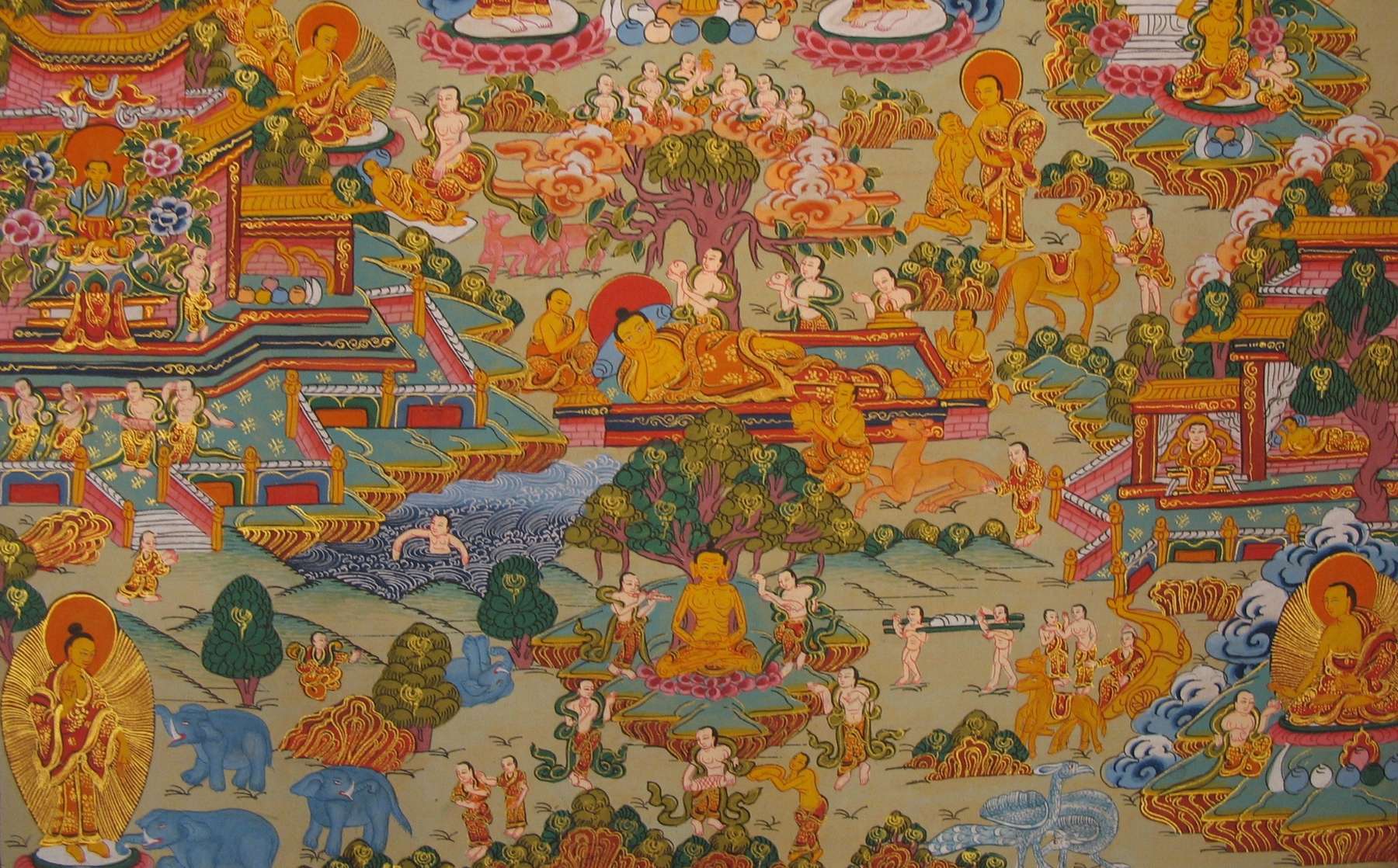 Tibetan Thangka <span Style=