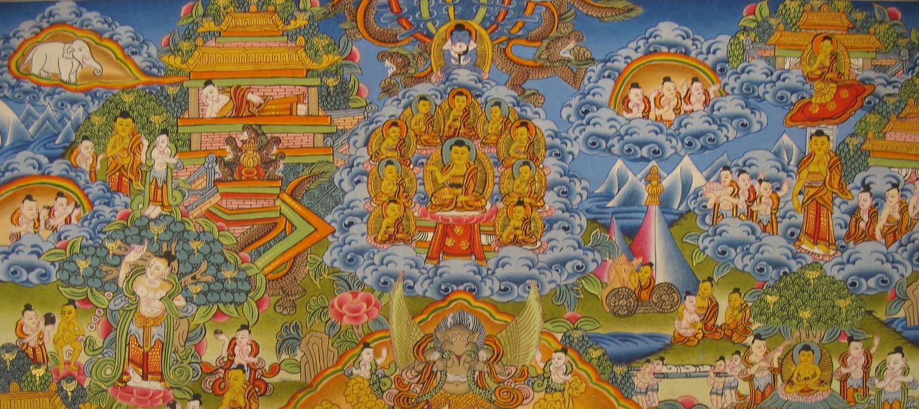 Tibetan Thangka <span Style=