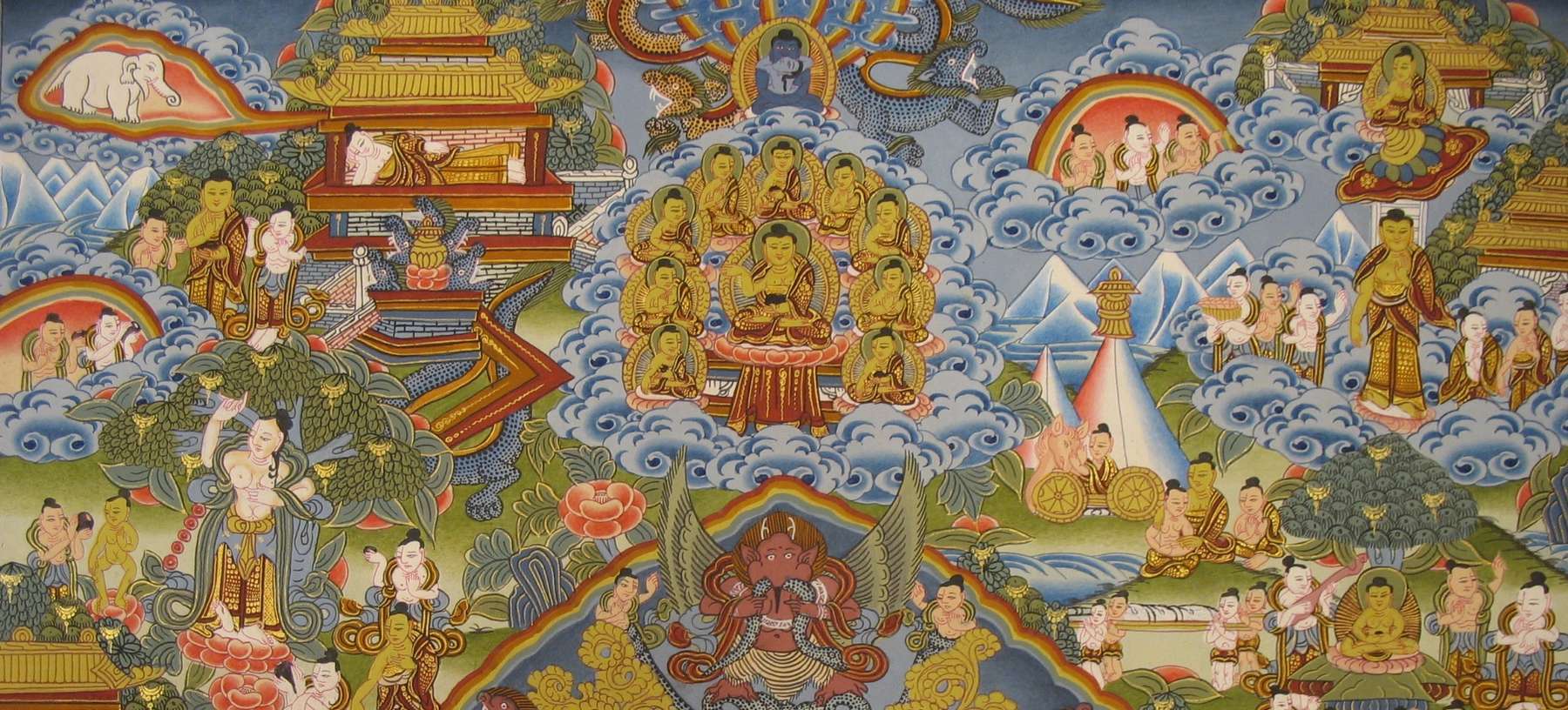 Tibetan Thangka <span Style=