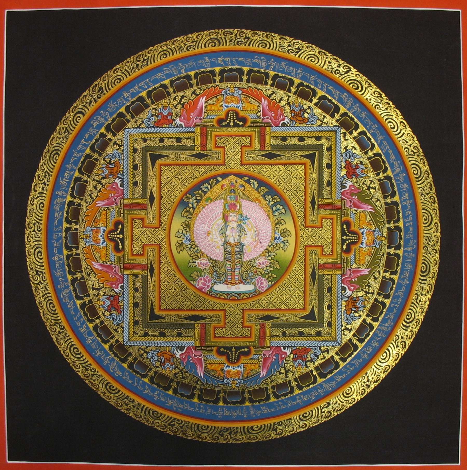 Tibetan Thangka <span Style=