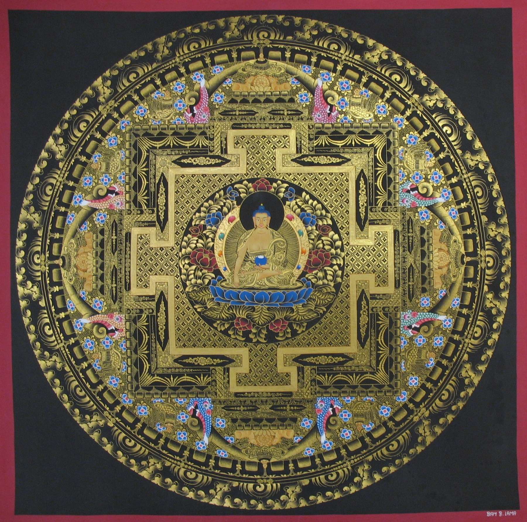 Tibetan Thangka <span Style=