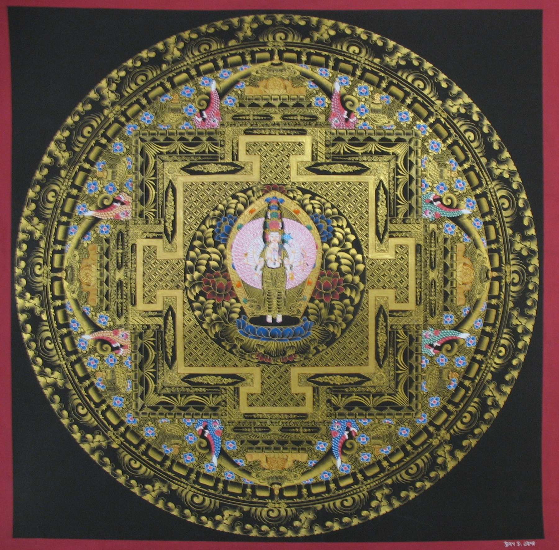 Tibetan Thangka <span Style=