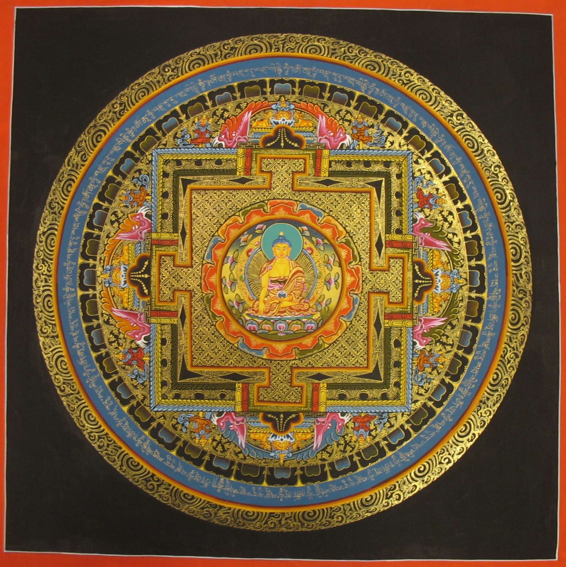 Tibetan Thangka <span Style=