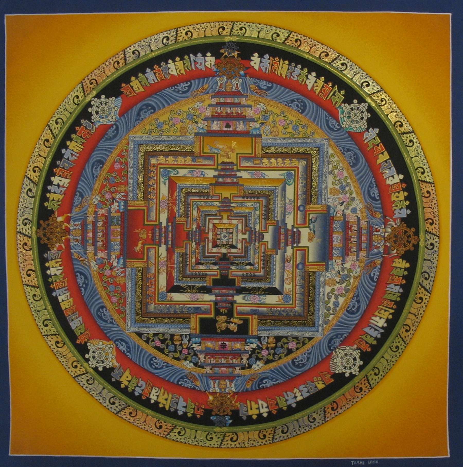 Tibetan Thangka <span Style=