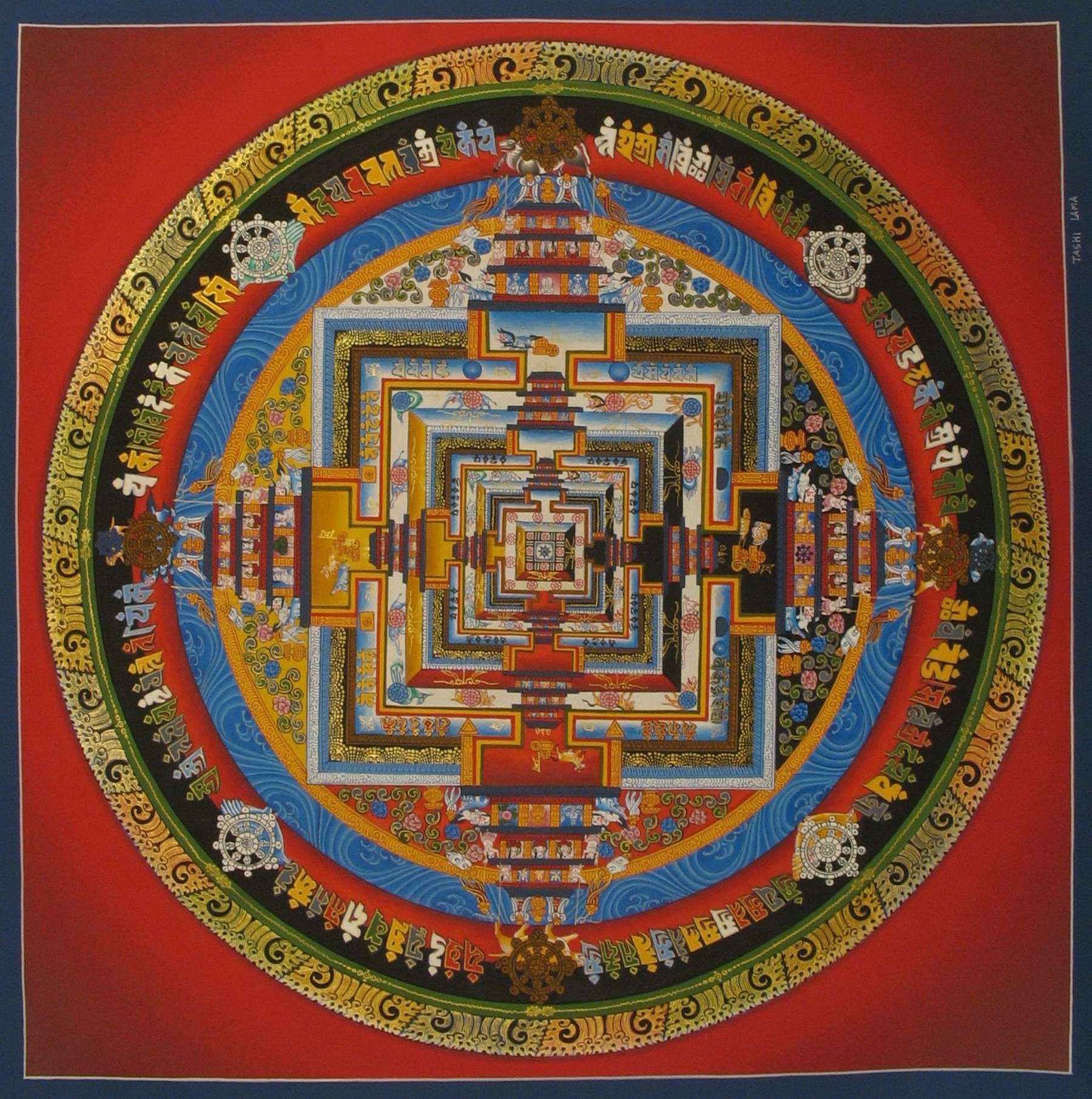 Tibetan Thangka <span Style=