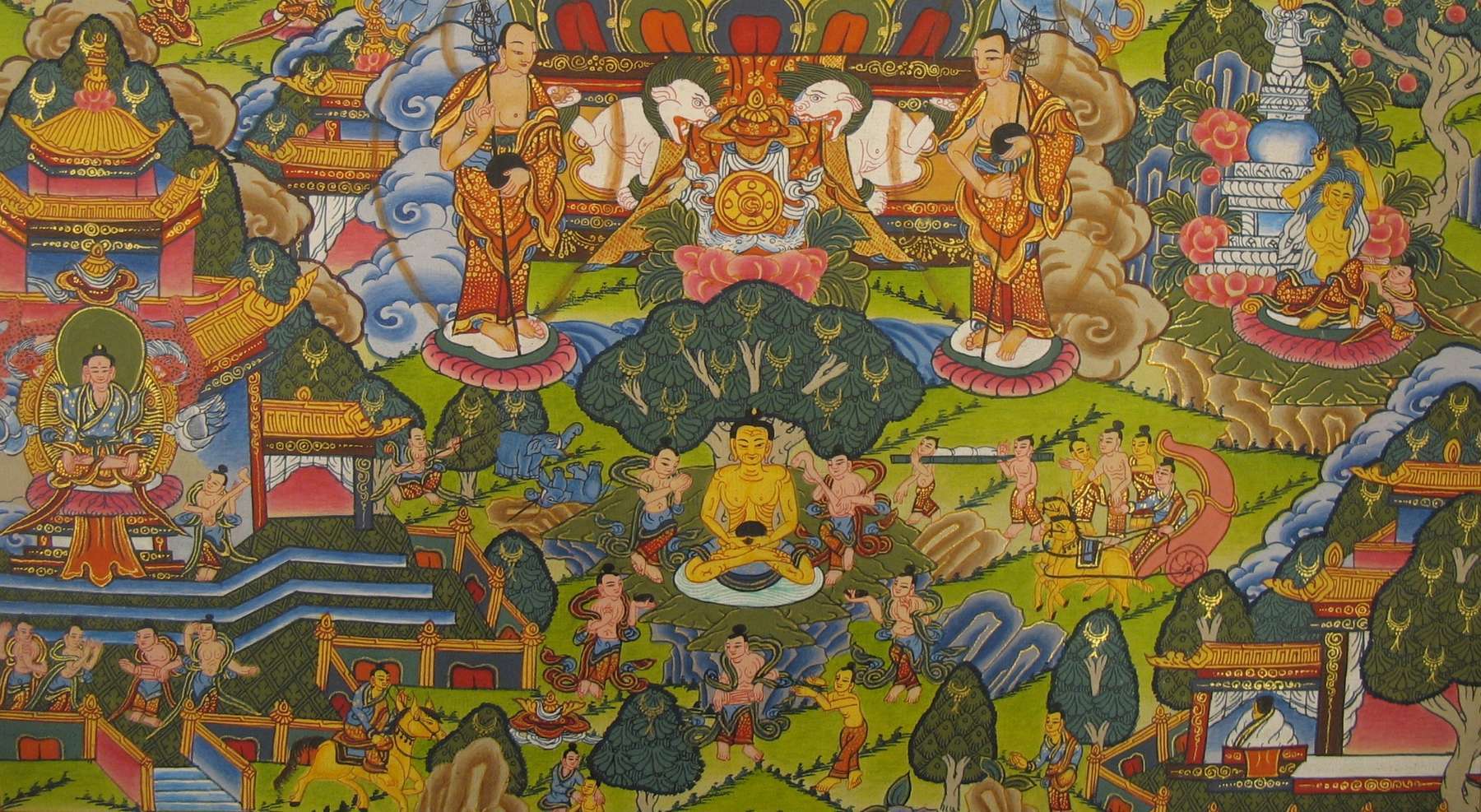 Tibetan Thangka <span Style=