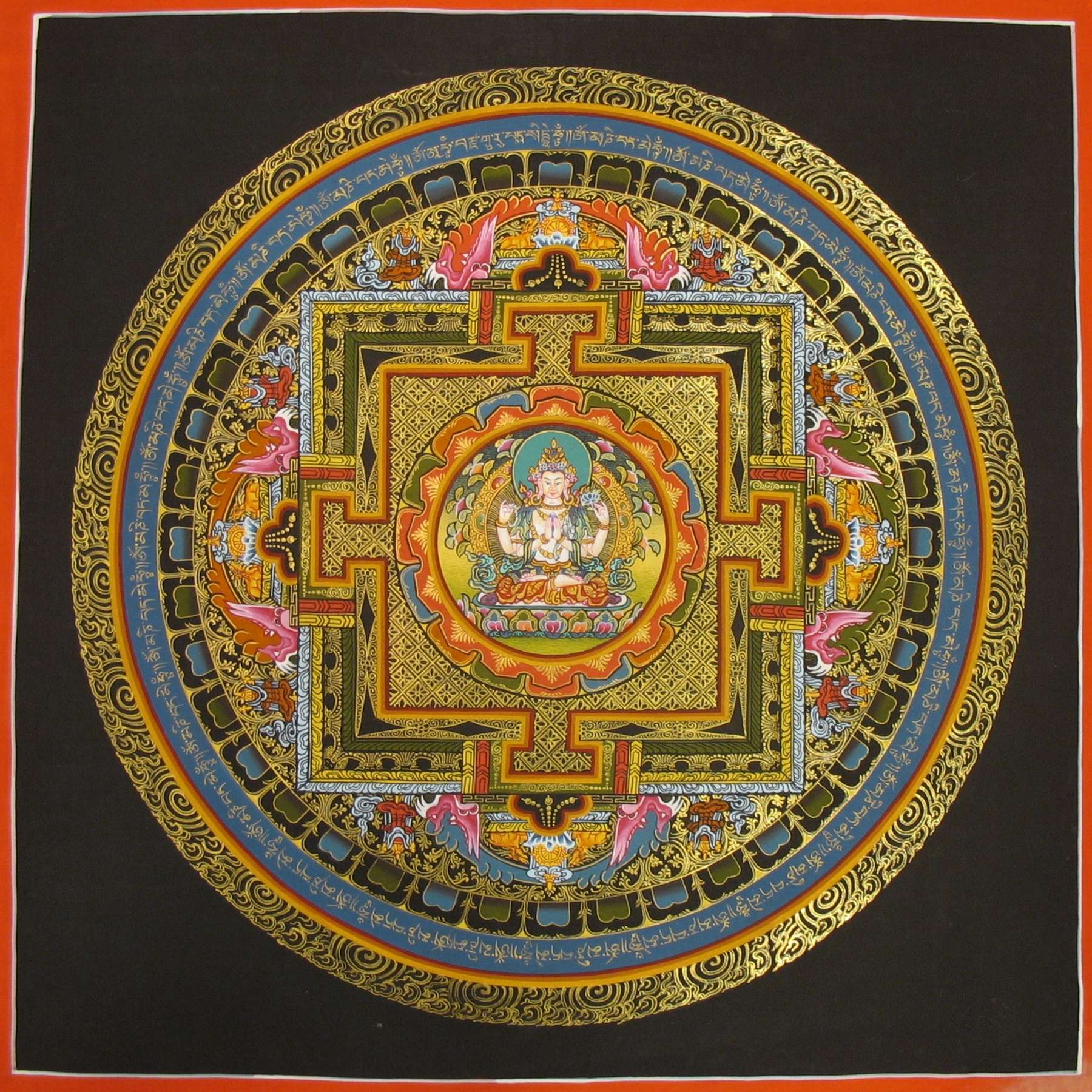 Tibetan Thangka <span Style=