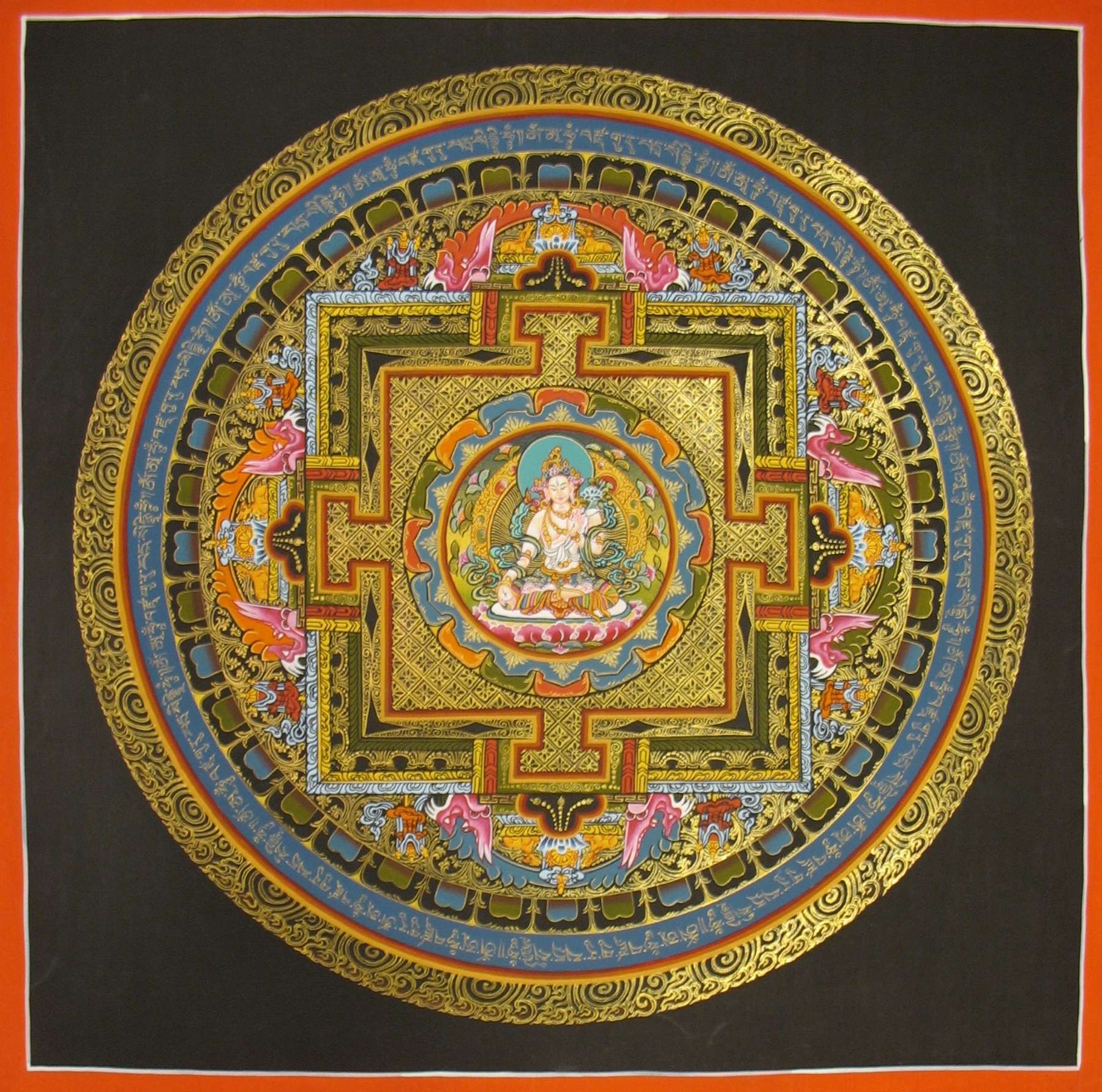 Tibetan Thangka <span Style=