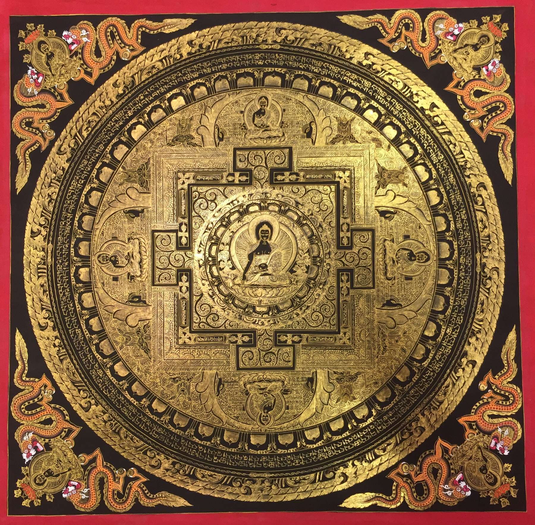 Tibetan Thangka <span Style=