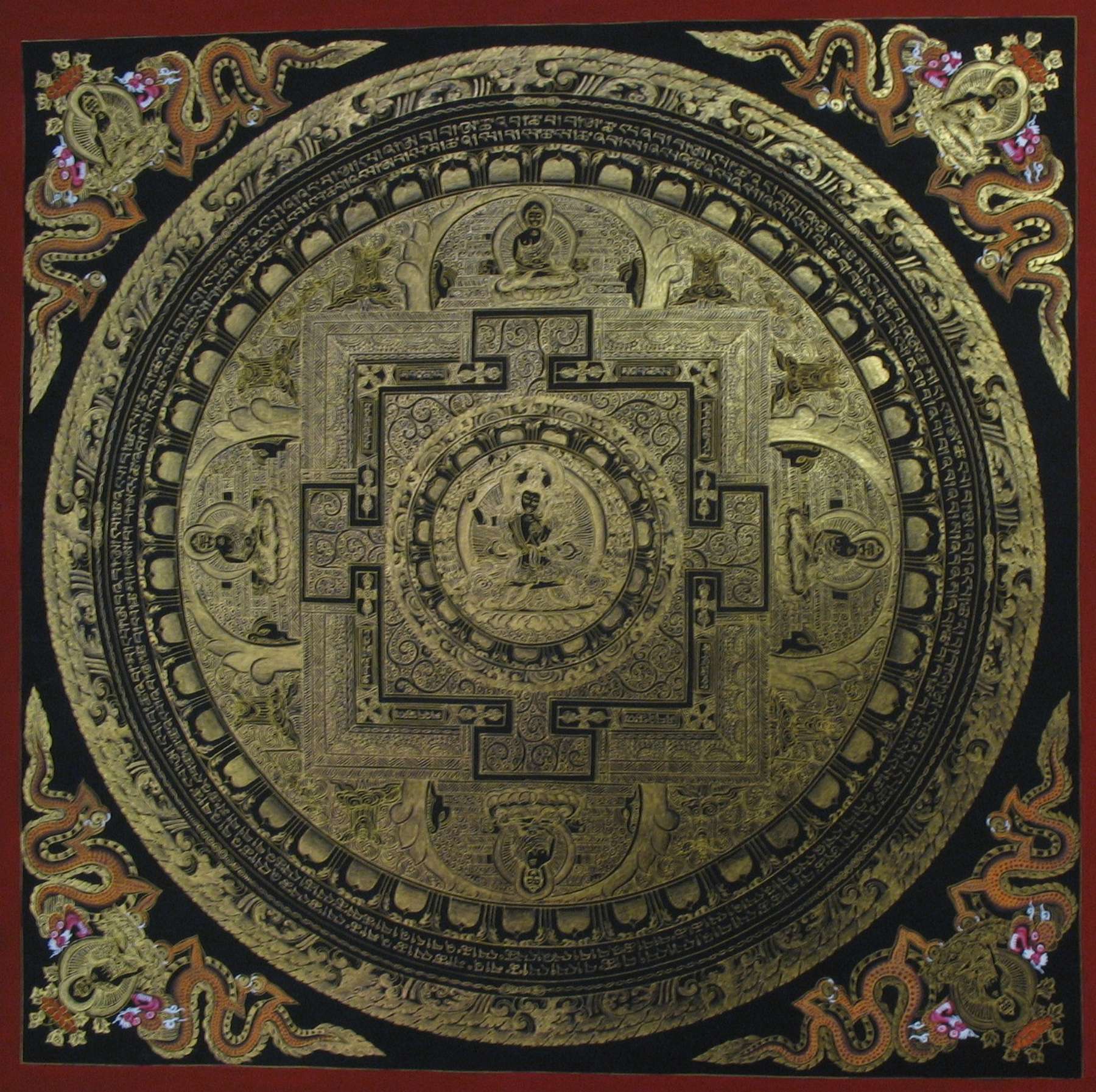 Tibetan Thangka <span Style=