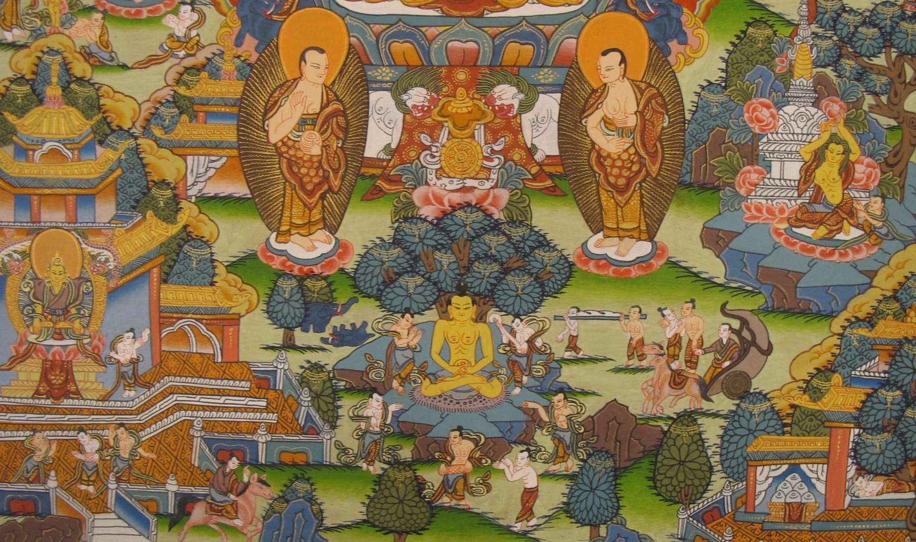 Tibetan Thangka <span Style=