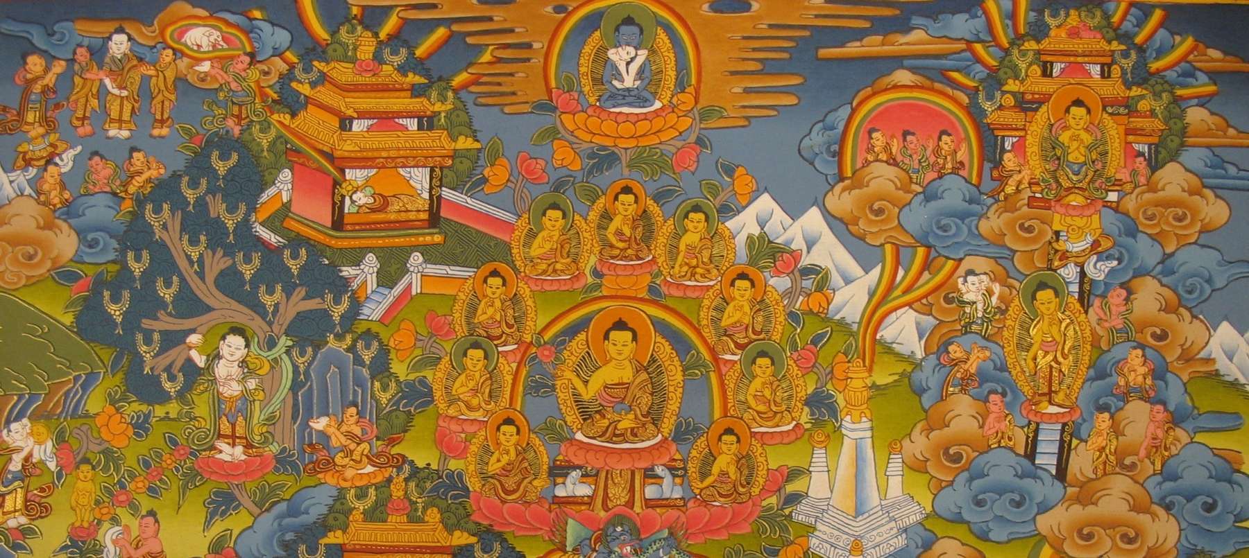 Tibetan Thangka <span Style=