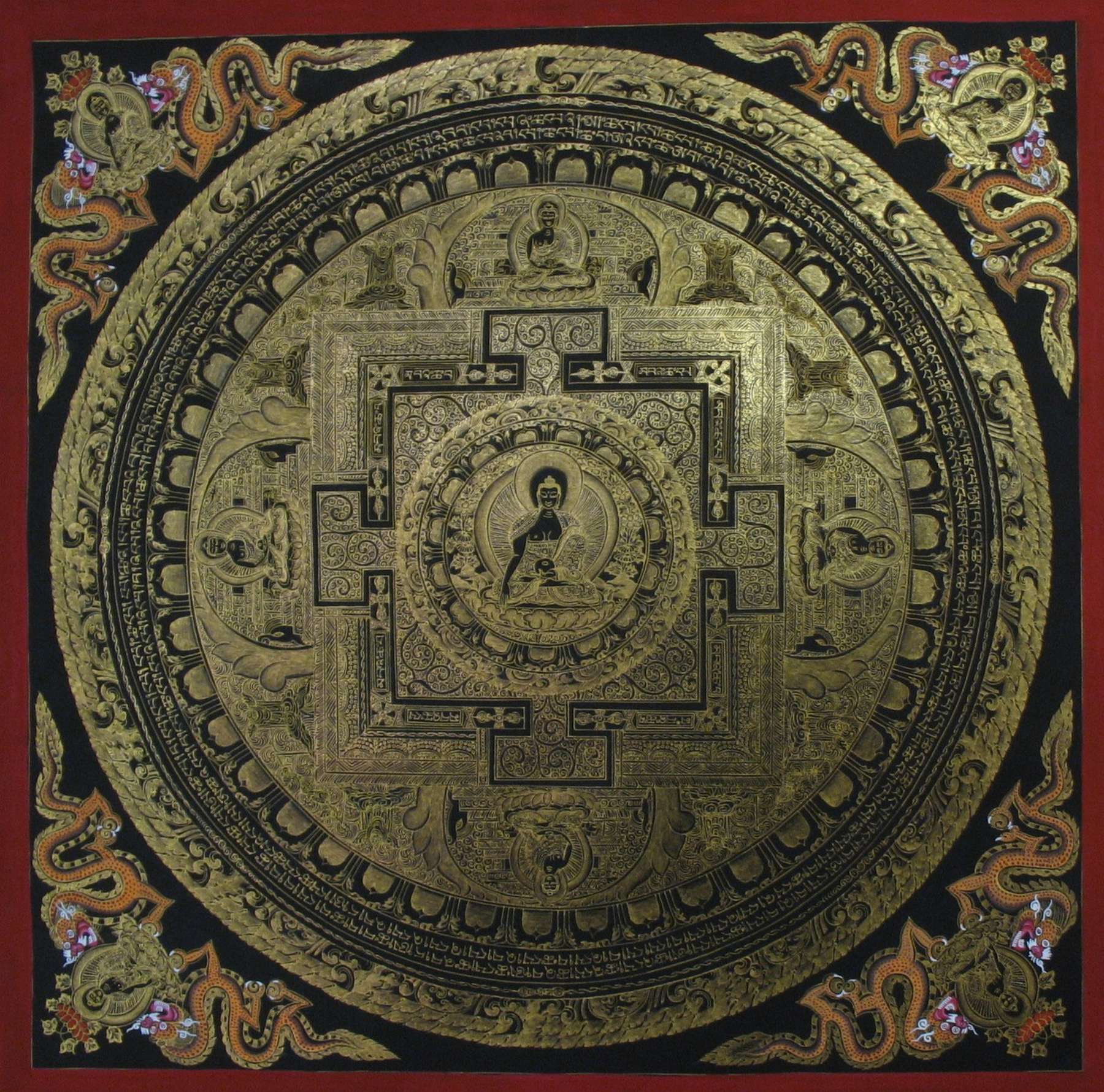 Tibetan Thangka <span Style=