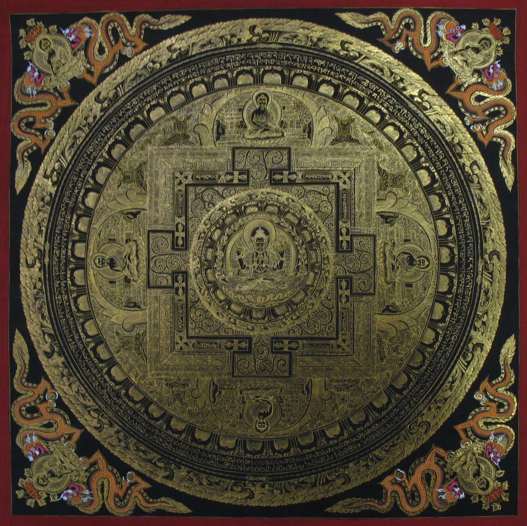 Tibetan Thangka <span Style=