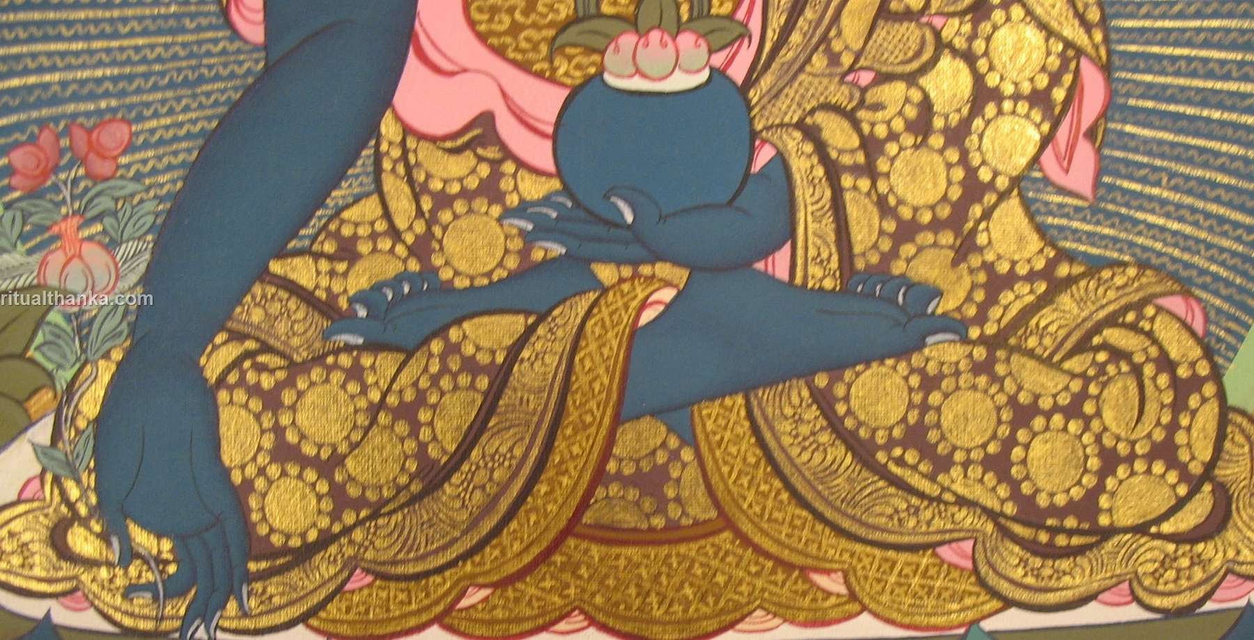 Tibetan Thangka <span Style=