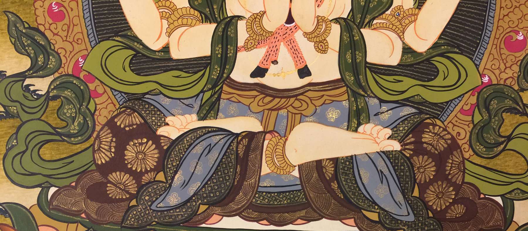 Tibetan Thangka <span Style=