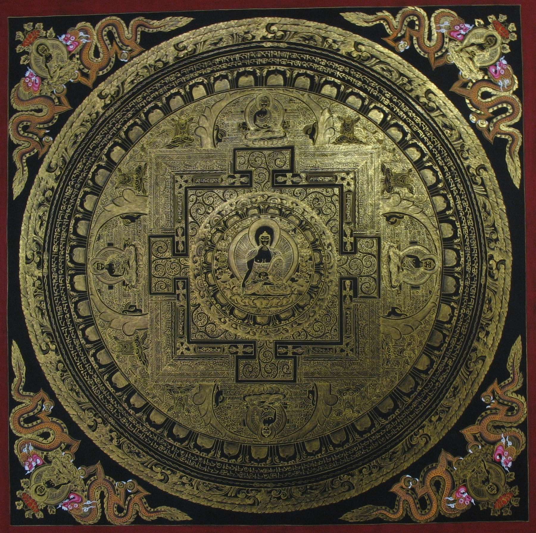 Tibetan Thangka <span Style=