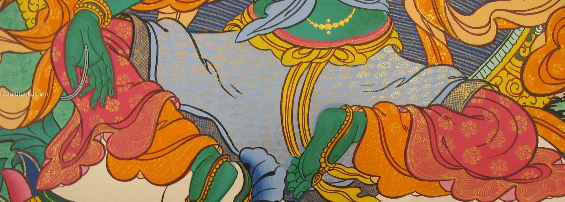 Tibetan Thangka <span Style=