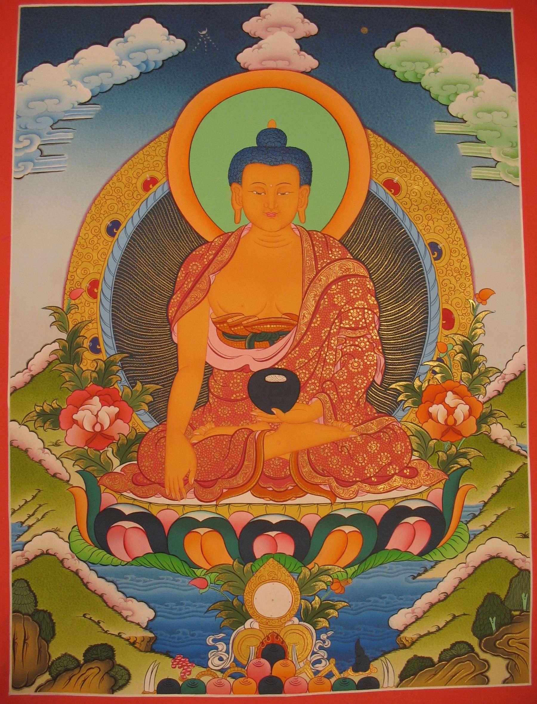 Tibetan Thangka <span Style=