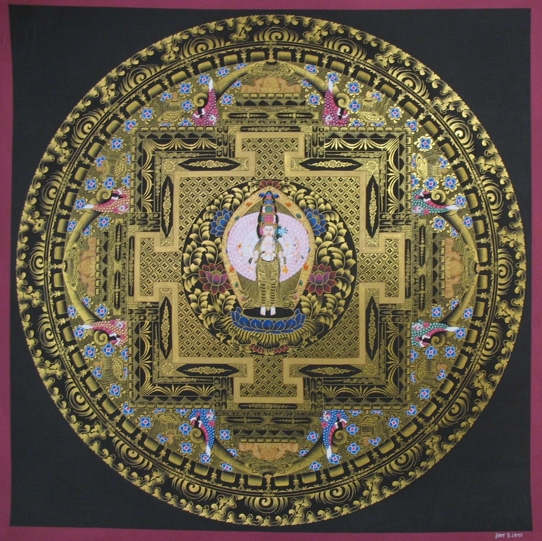 Tibetan Thangka <span Style=