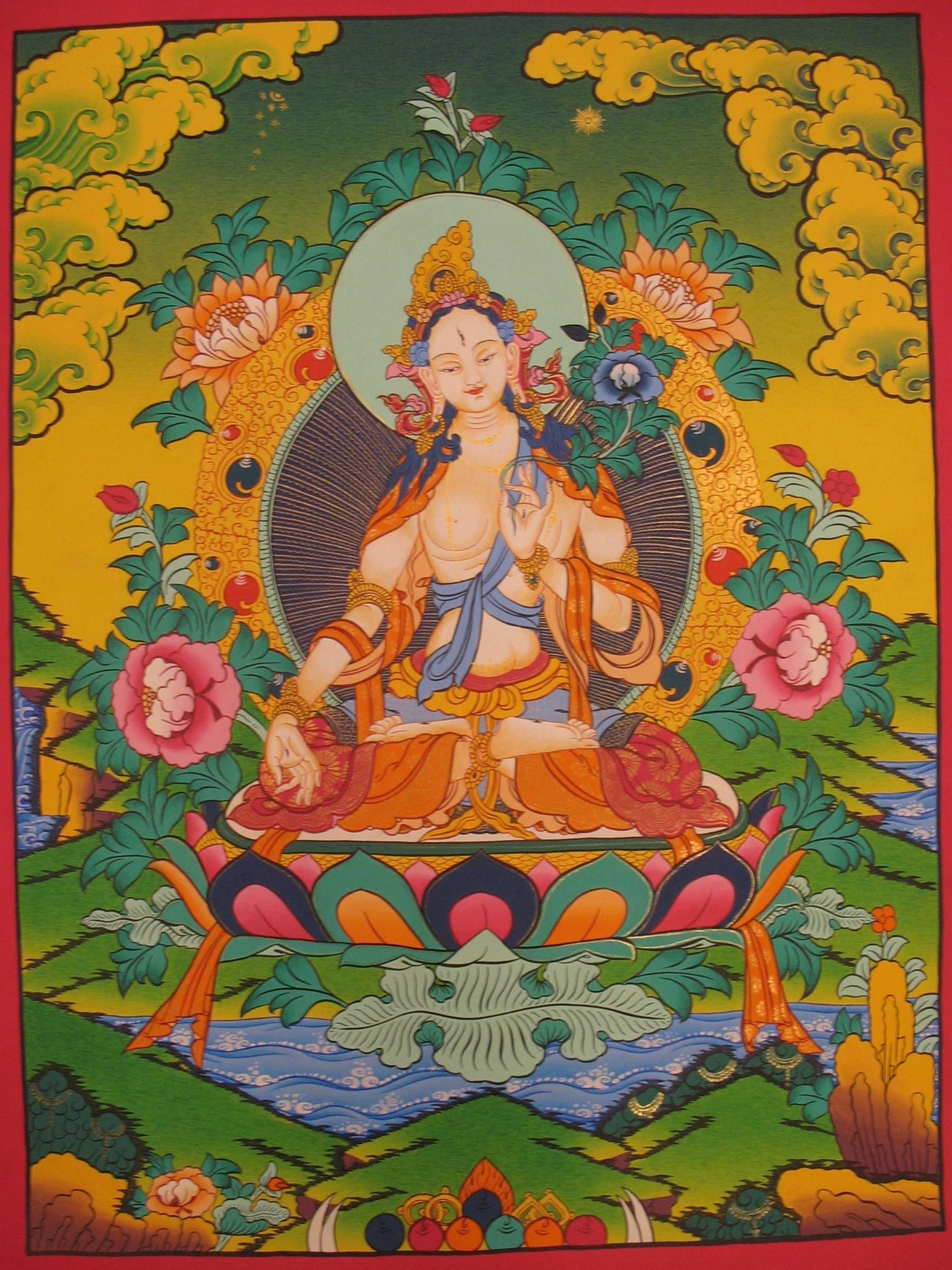 Tibetan Thangka <span Style=