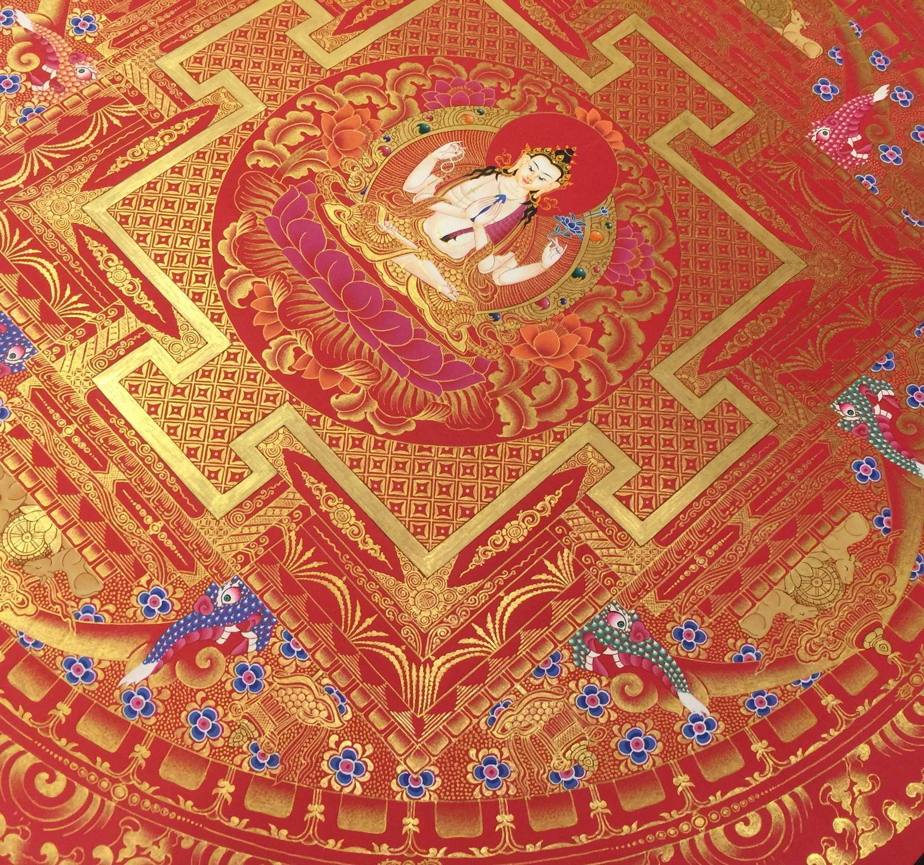 Tibetan Thangka <span Style=