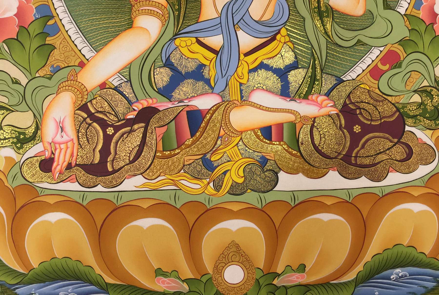 Tibetan Thangka <span Style=