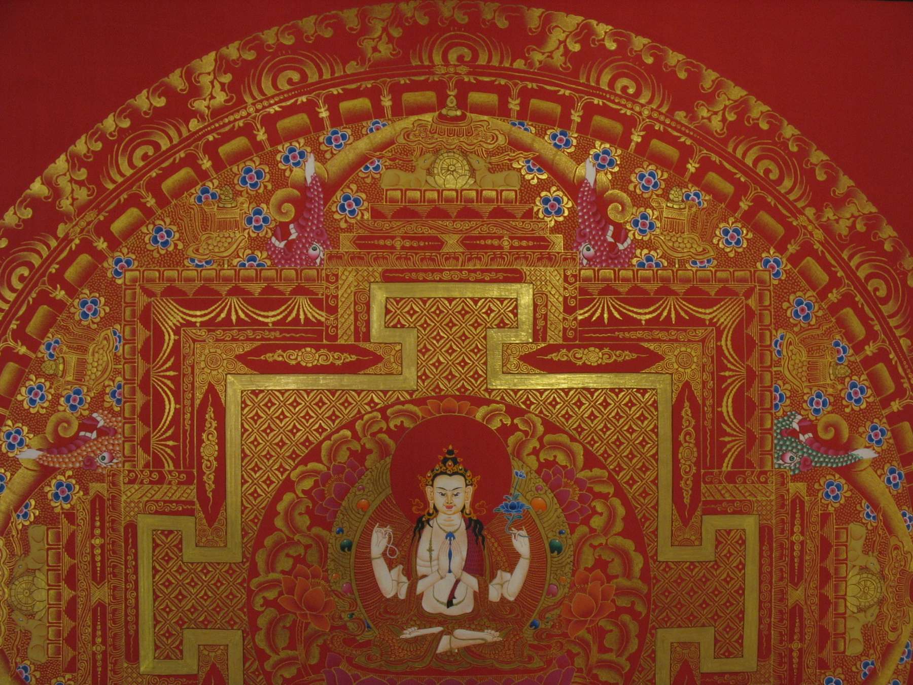 Tibetan Thangka <span Style=