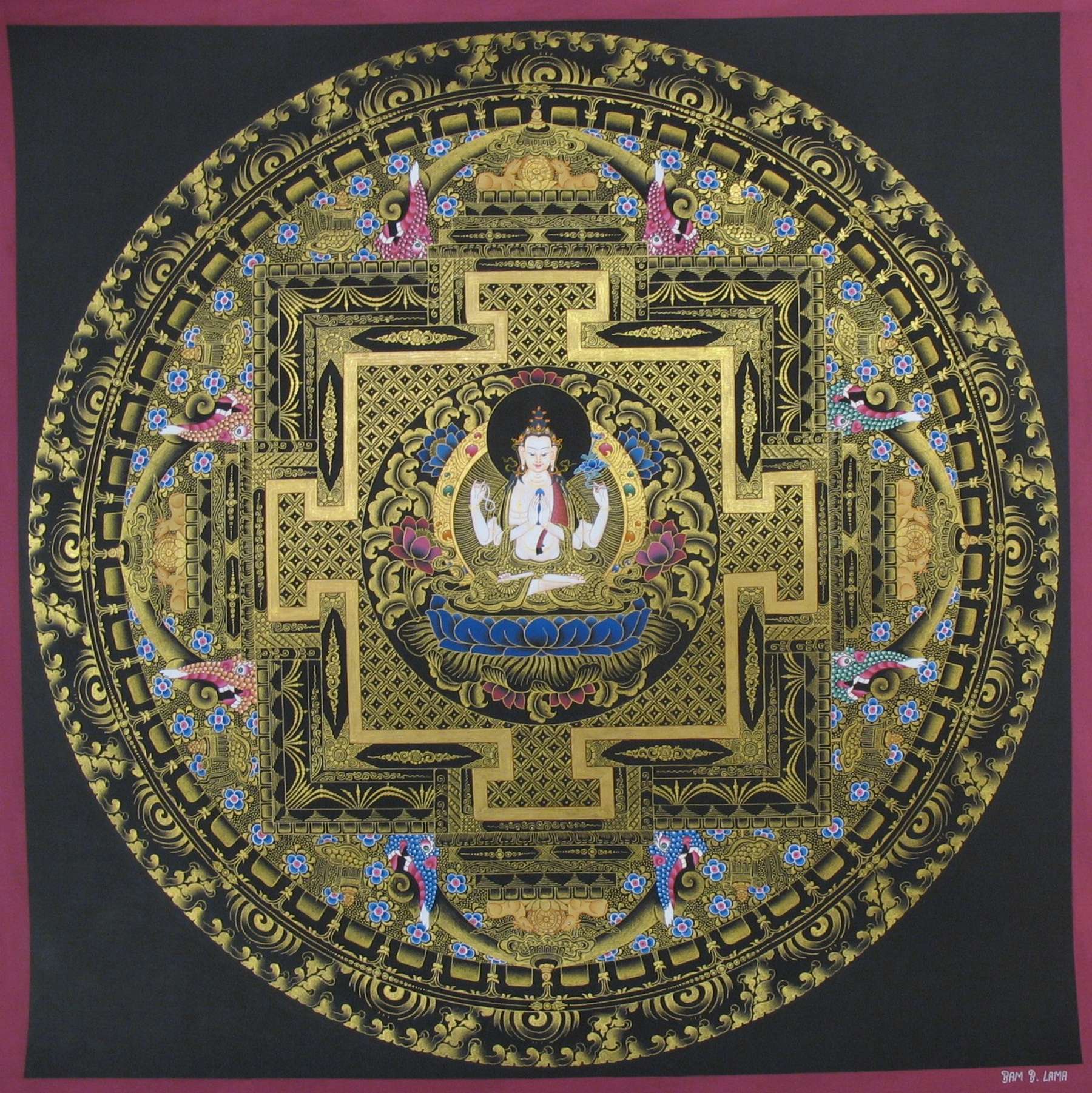 Tibetan Thangka <span Style=